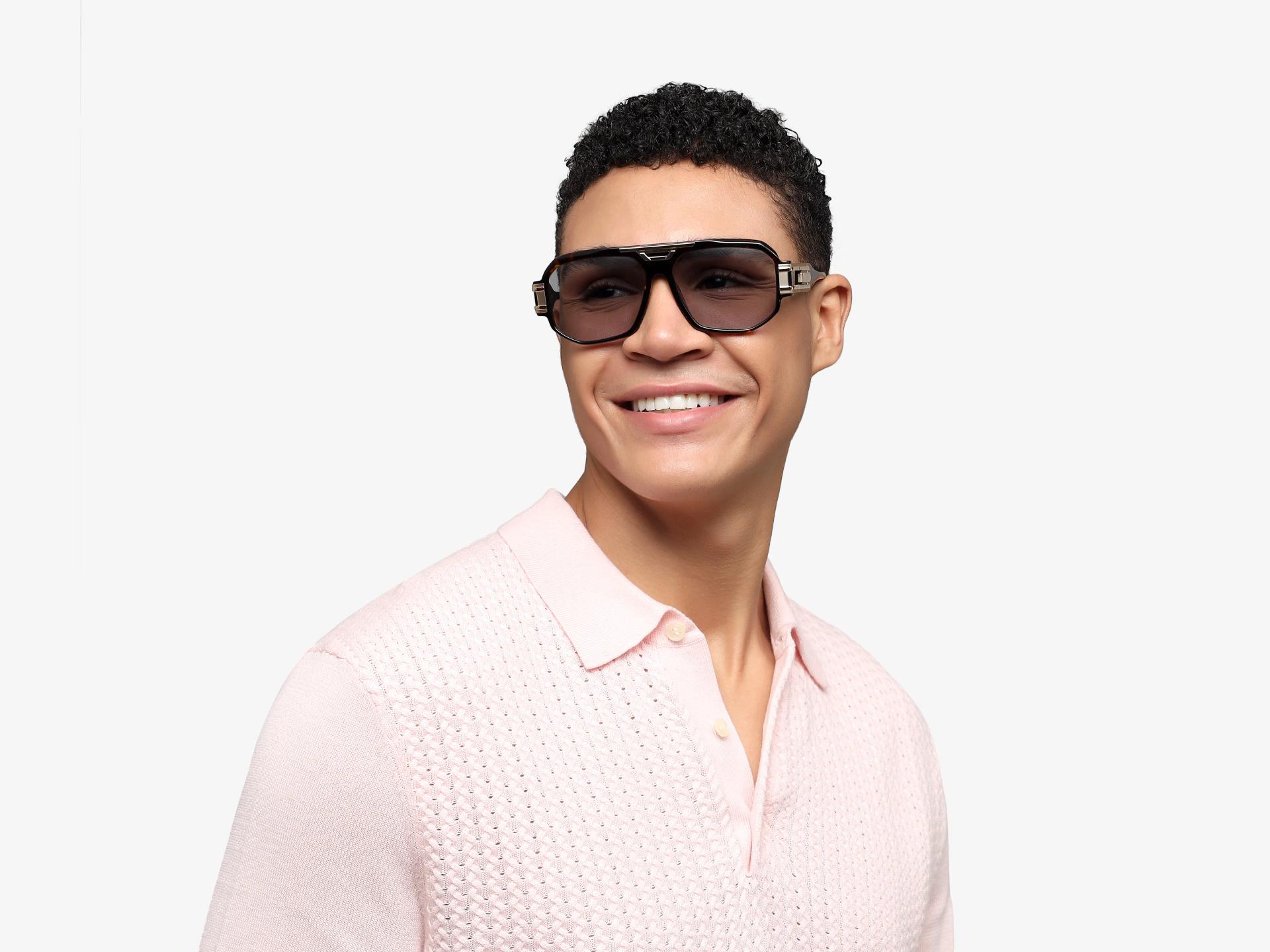 Oversized Tortoise Frame With Grey Tint Sunglasses