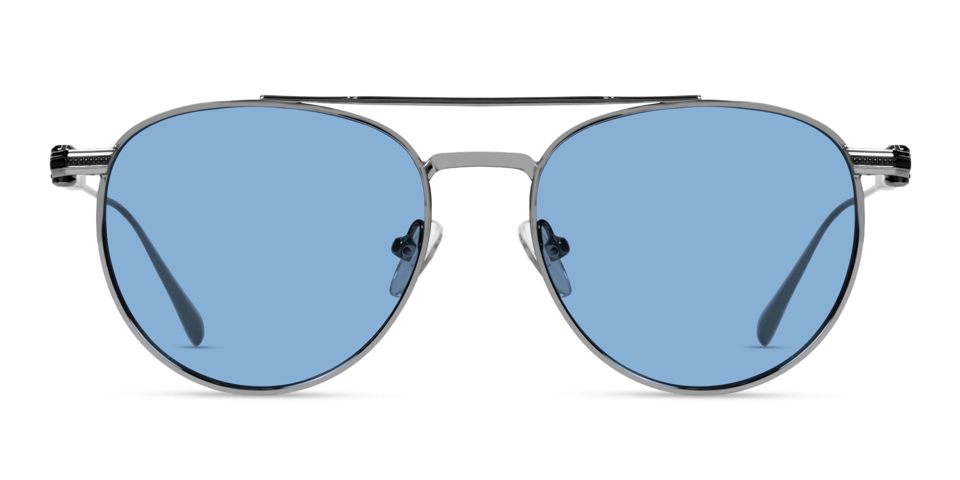 Vintage Gunmetal Frame With Blue Tint Sunglasses Vintage Gunmetal Frame With Blue Tint Sunglasses