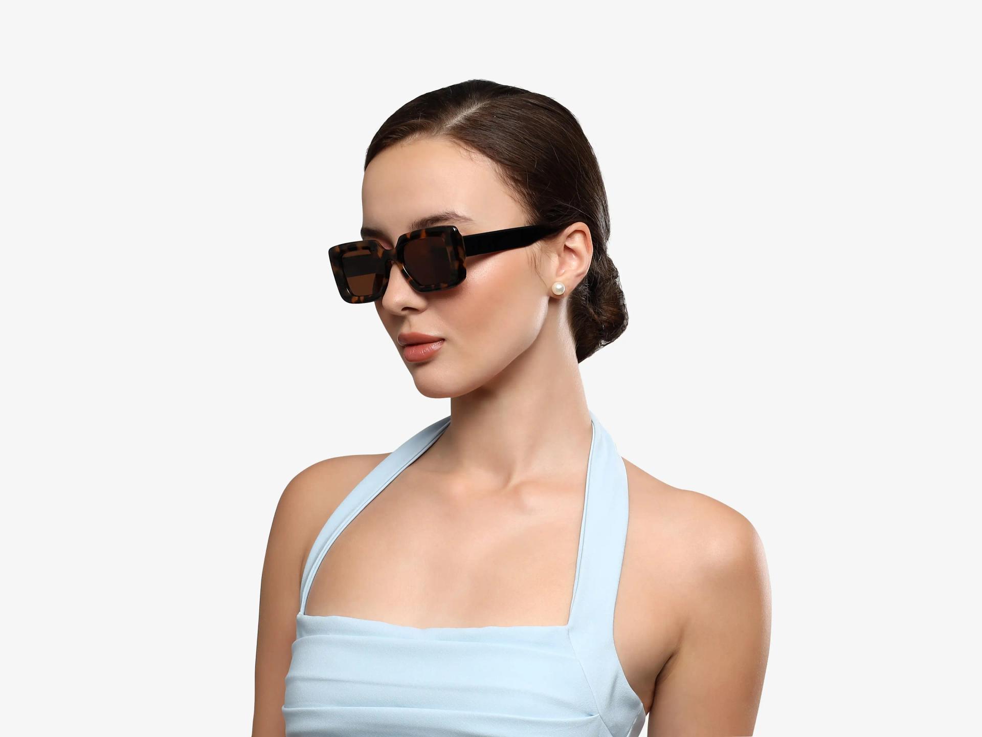 Honey Tortoise Frame With Brown Polarised Tint Sunglasses-1