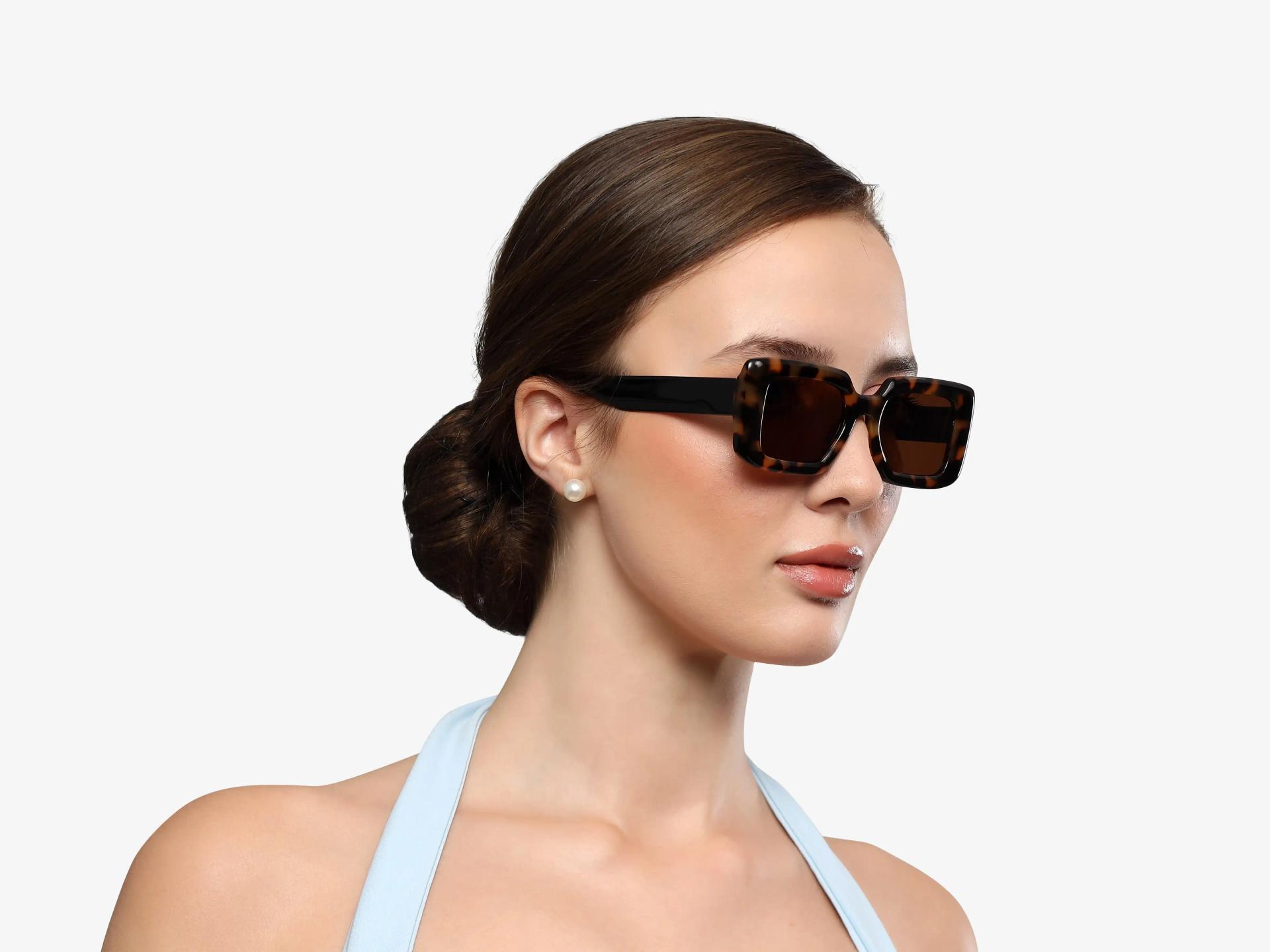 Honey Tortoise Frame With Brown Polarised Tint Sunglasses-1