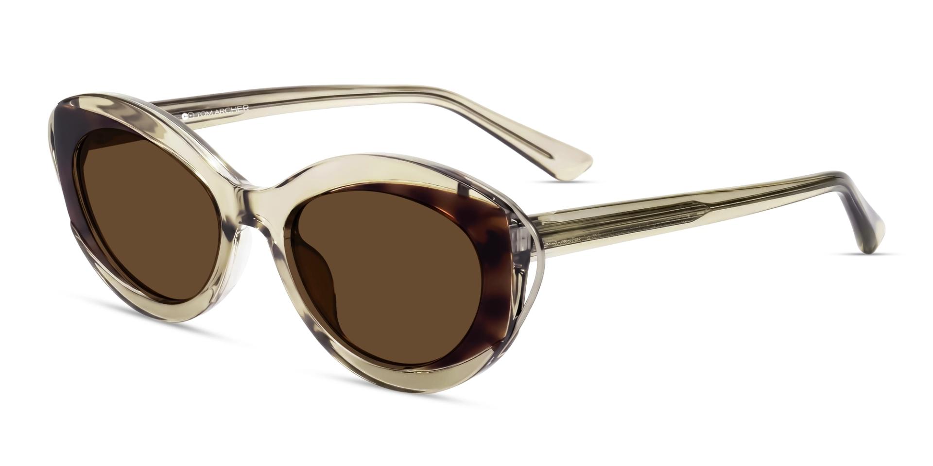 Water Gold Cat-eye Frame With Brown Tint Women Sunglasses-3 Water Gold Cat-eye Frame With Brown Tint Women Sunglasses-3
