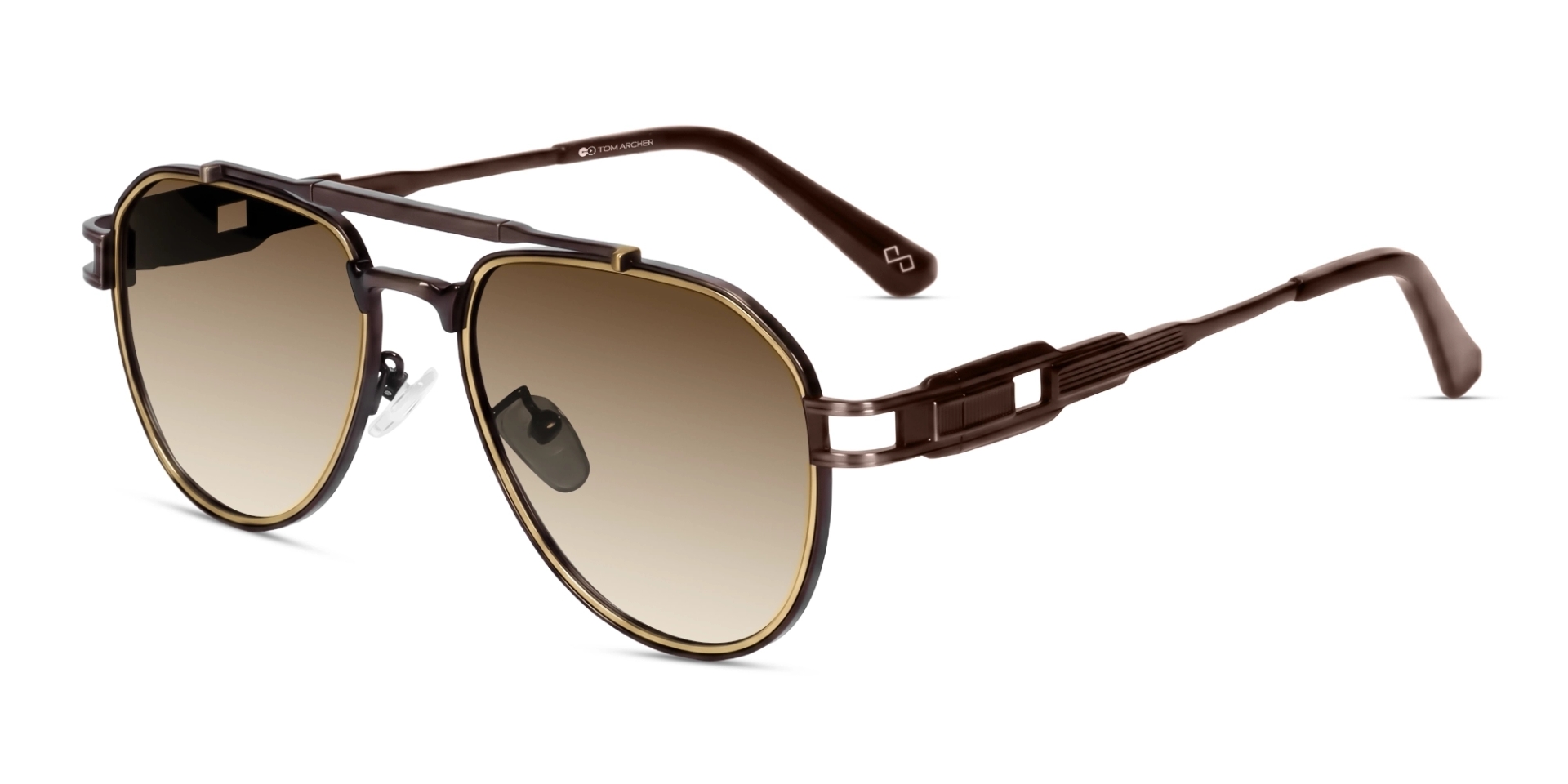 Oversized Polished Brown Frame With Brown Tint Sunglasses-3 Oversized Polished Brown Frame With Brown Tint Sunglasses-3