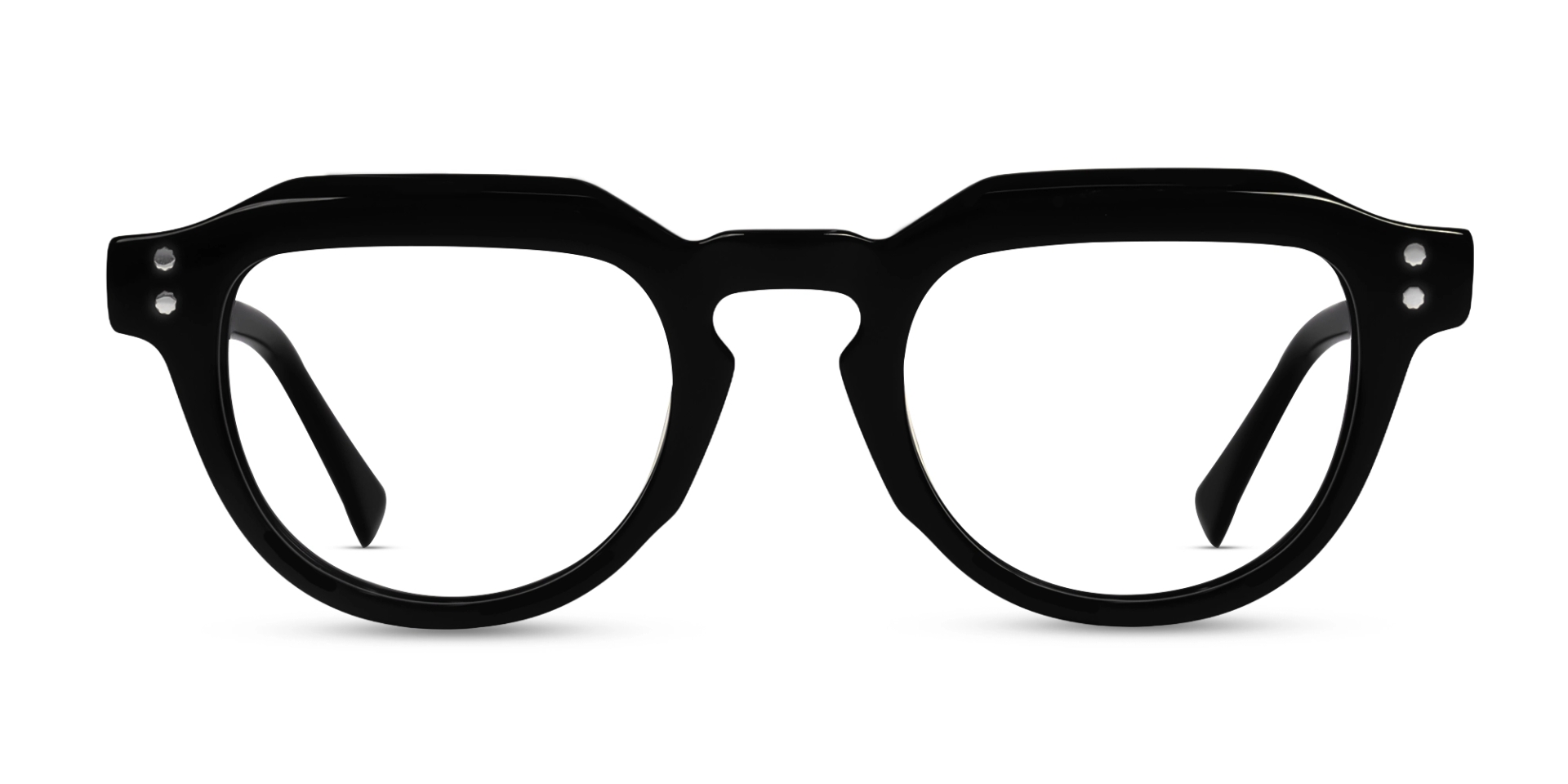Black Geometric Keyhole Bridge Glasses Black Geometric Keyhole Bridge Glasses