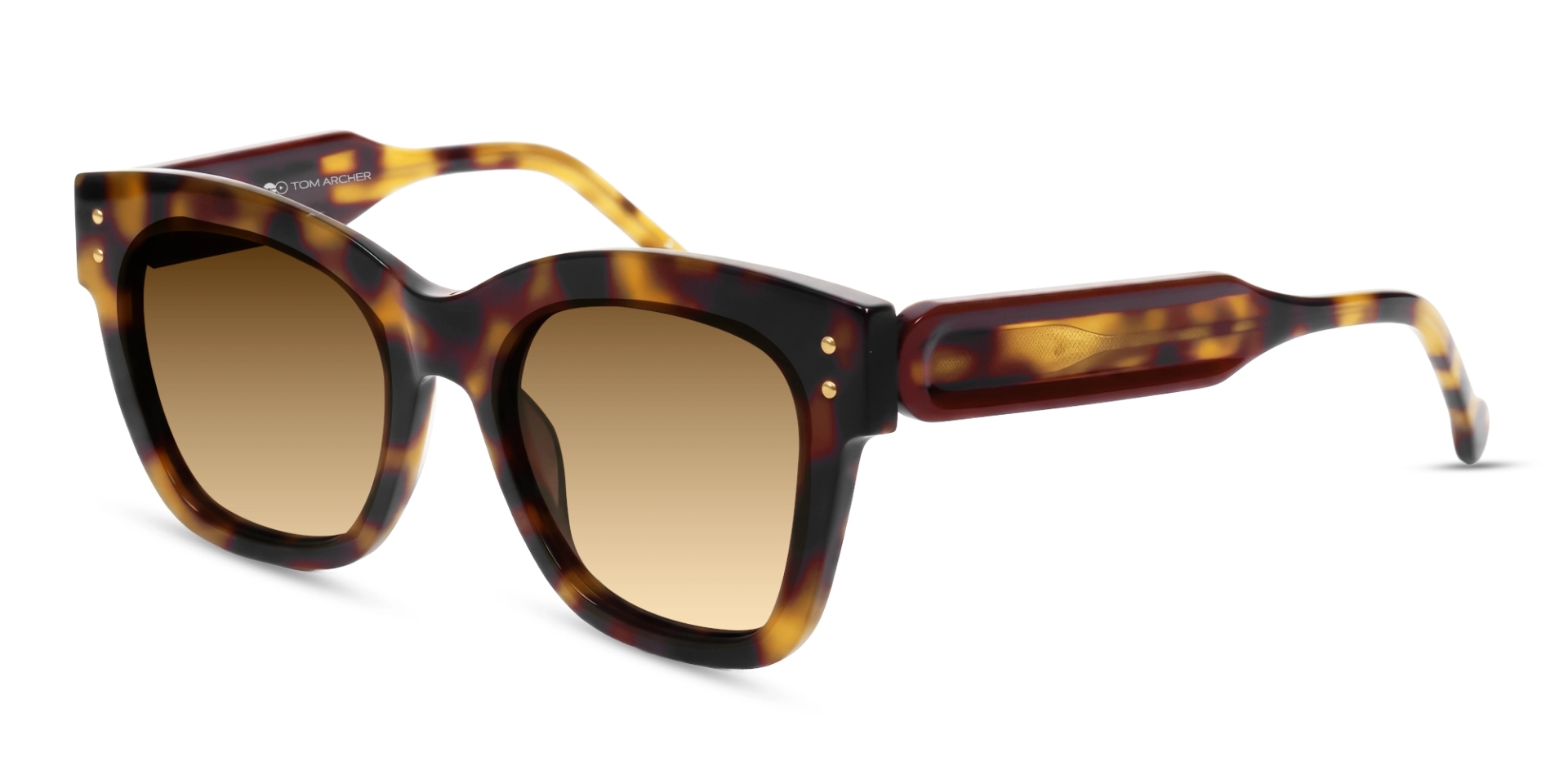 Honey Tortoise Square Medium Frame With Brown Tints-3 Honey Tortoise Square Medium Frame With Brown Tints-3