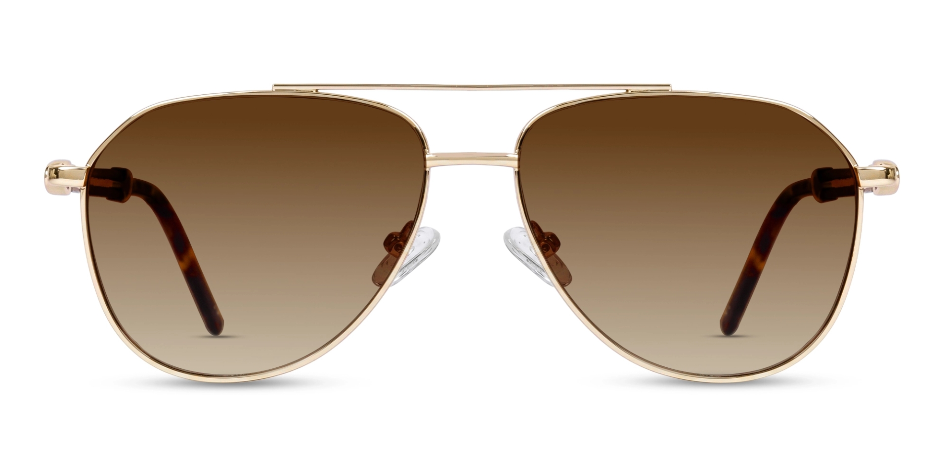 Vintage Gold Frame With Brown Tint Polarised Sunglasses-1