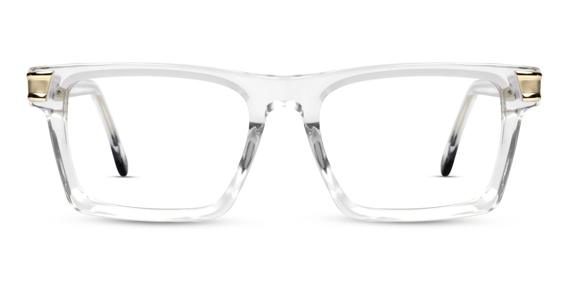 Crystal Clear Rectangular Acetate Glasses Crystal Clear Rectangular Acetate Glasses