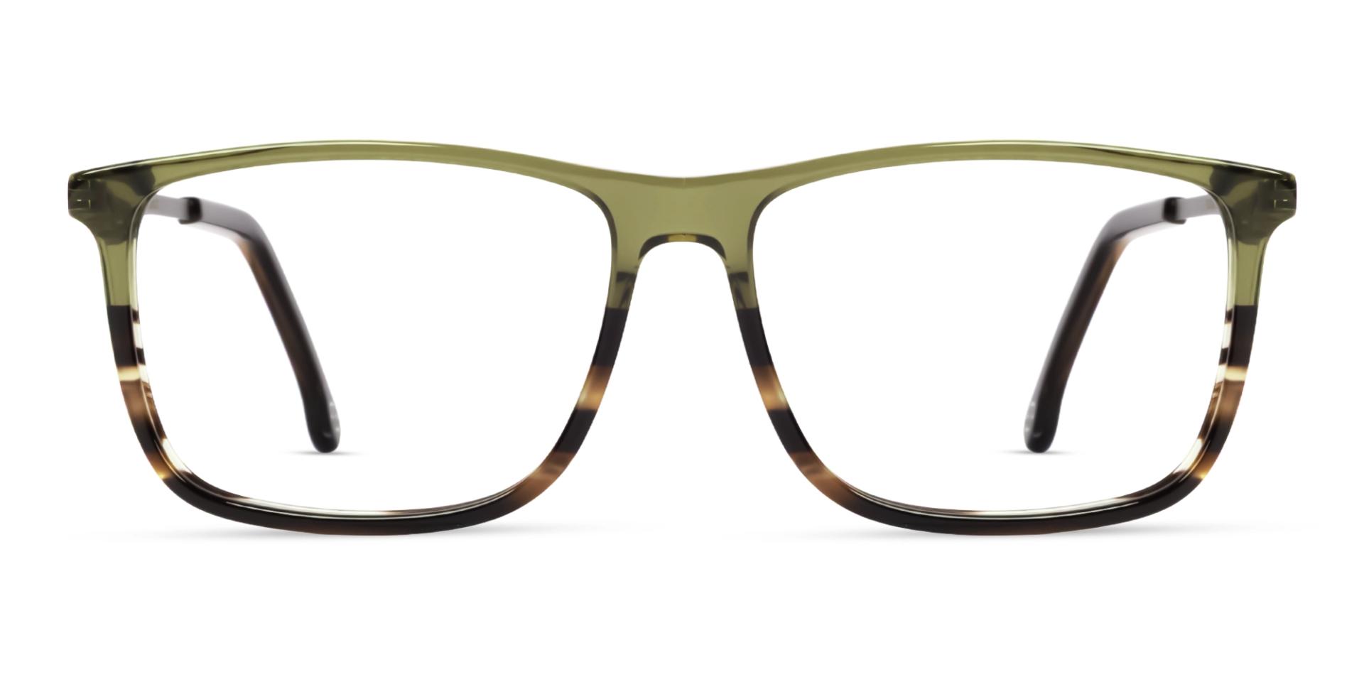 Tortoise Green Rectangular Acetate Frames Tortoise Green Rectangular Acetate Frames