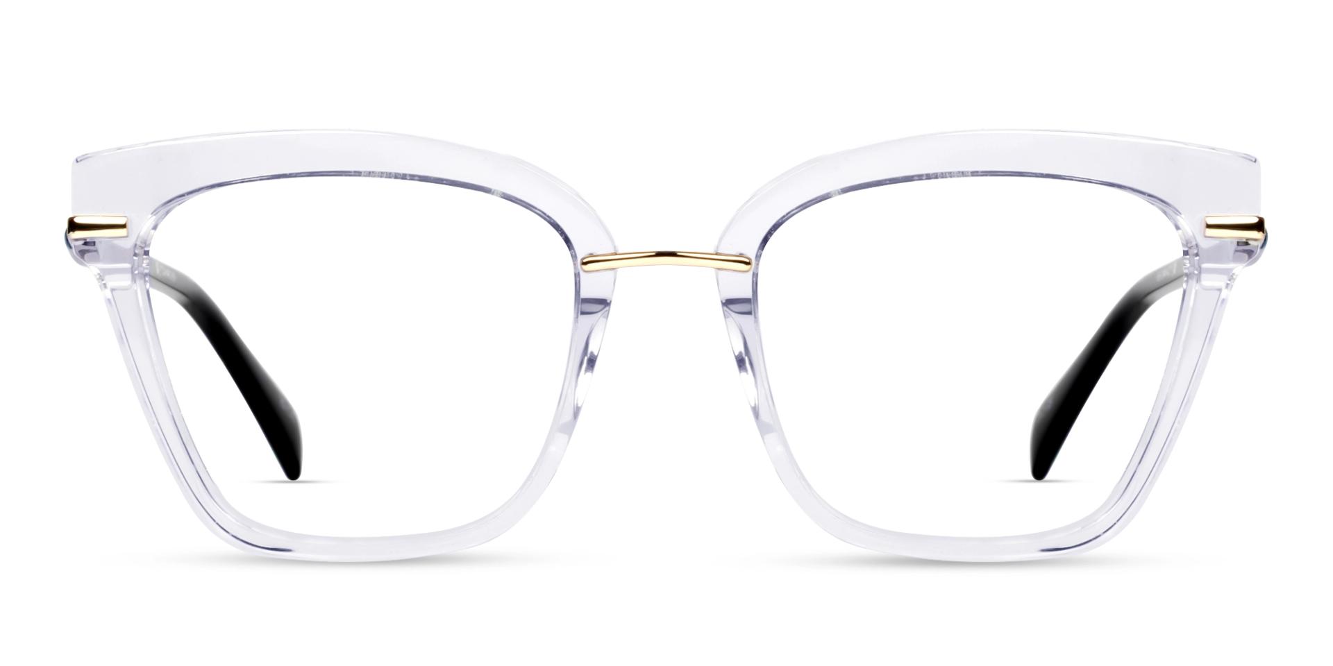 Crystal Clear Cat-eye Fullrim Glasses Crystal Clear Cat-eye Fullrim Glasses