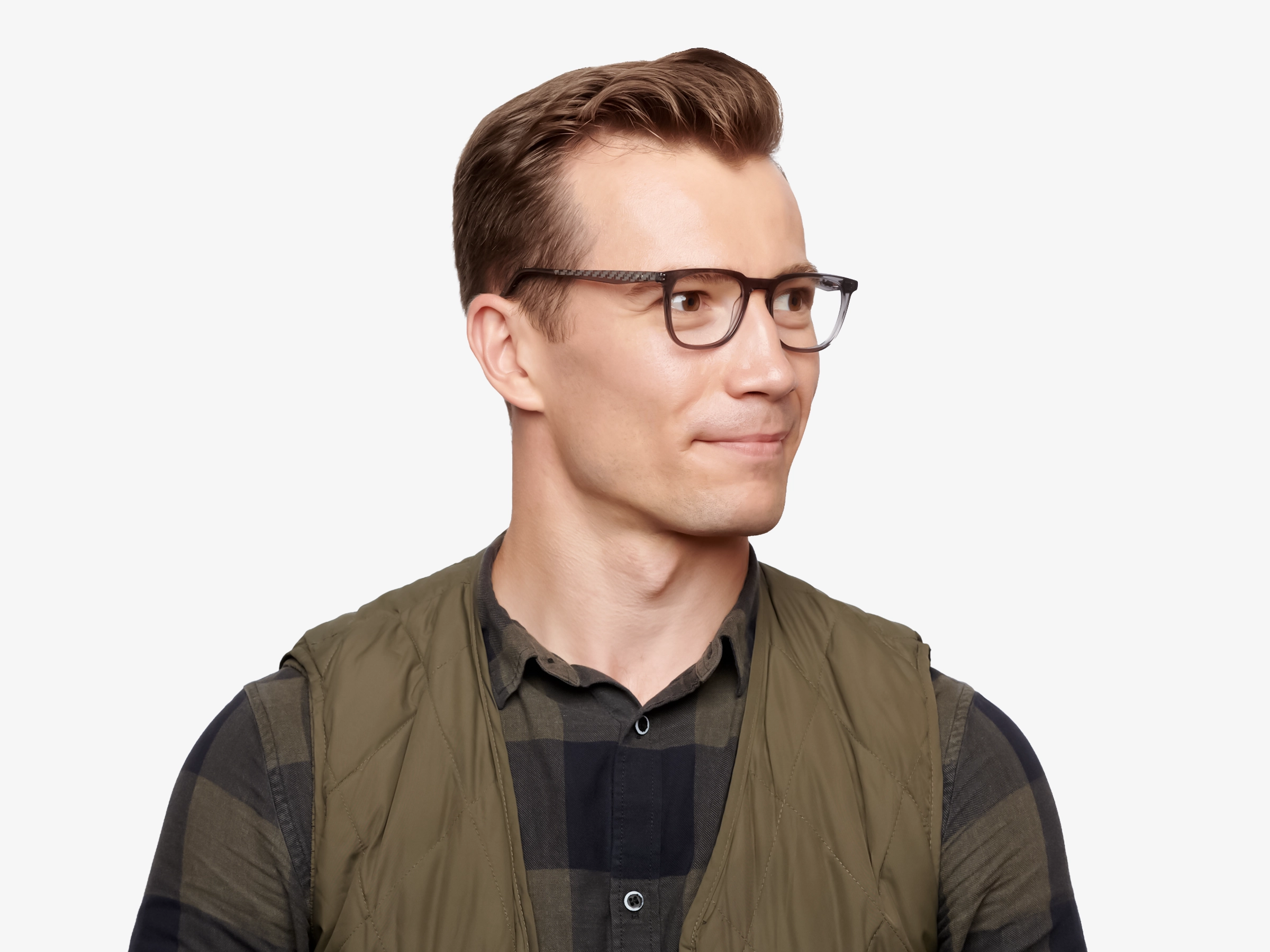 TEXAL 4 - Crystal Slate Grey Square Glasses | Specscart