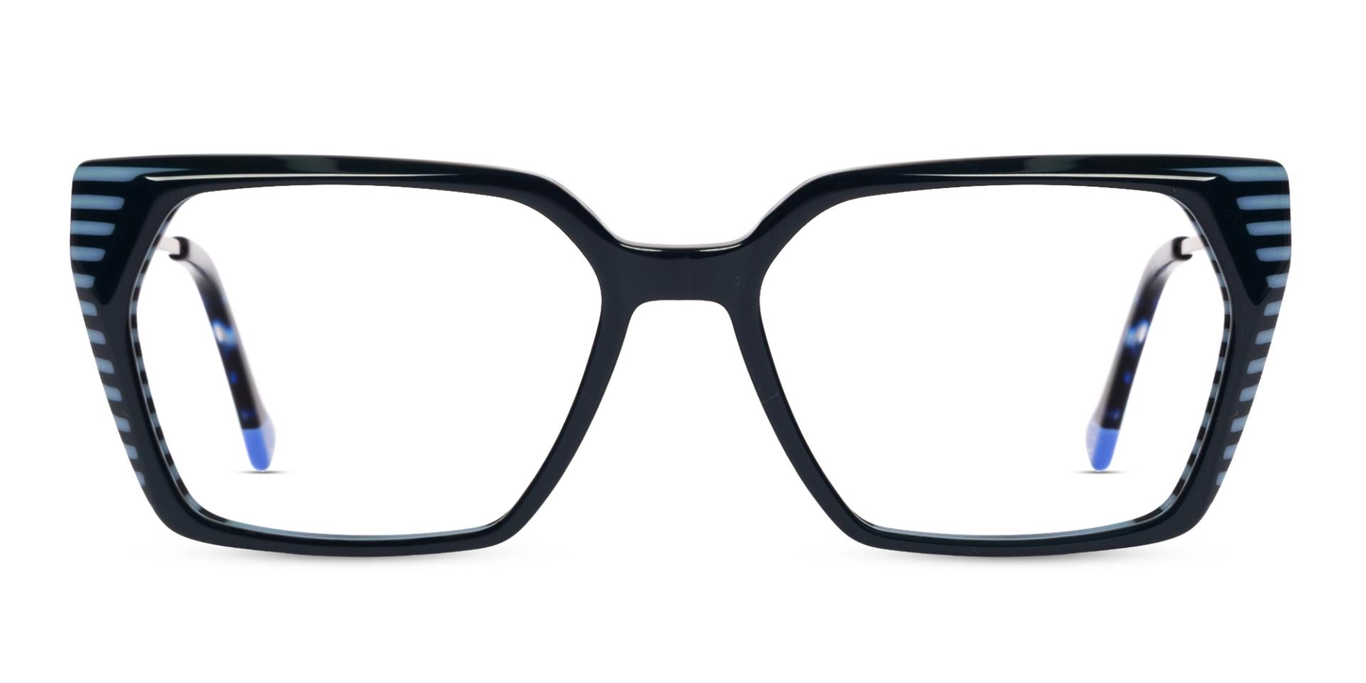 Dark Teal Fullrim Acetate Rectangular Glasses Dark Teal Fullrim Acetate Rectangular Glasses