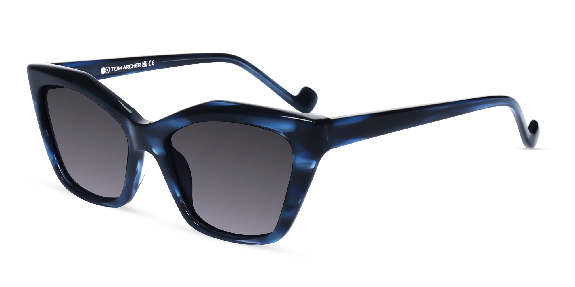 Blue Marble Frame With Grey Tint Sunglasses-3 Blue Marble Frame With Grey Tint Sunglasses-3