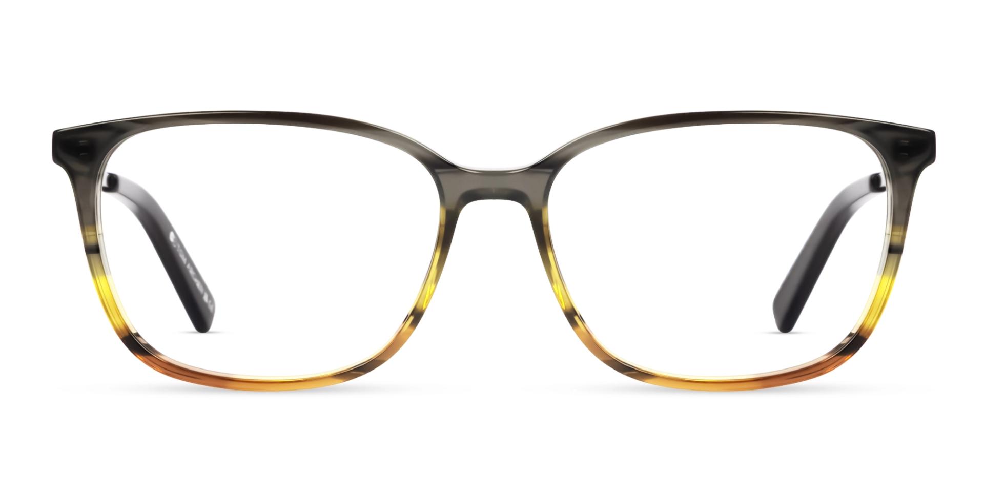 Grey & Tortoise Ombre Rectangular Glasses Grey & Tortoise Ombre Rectangular Glasses