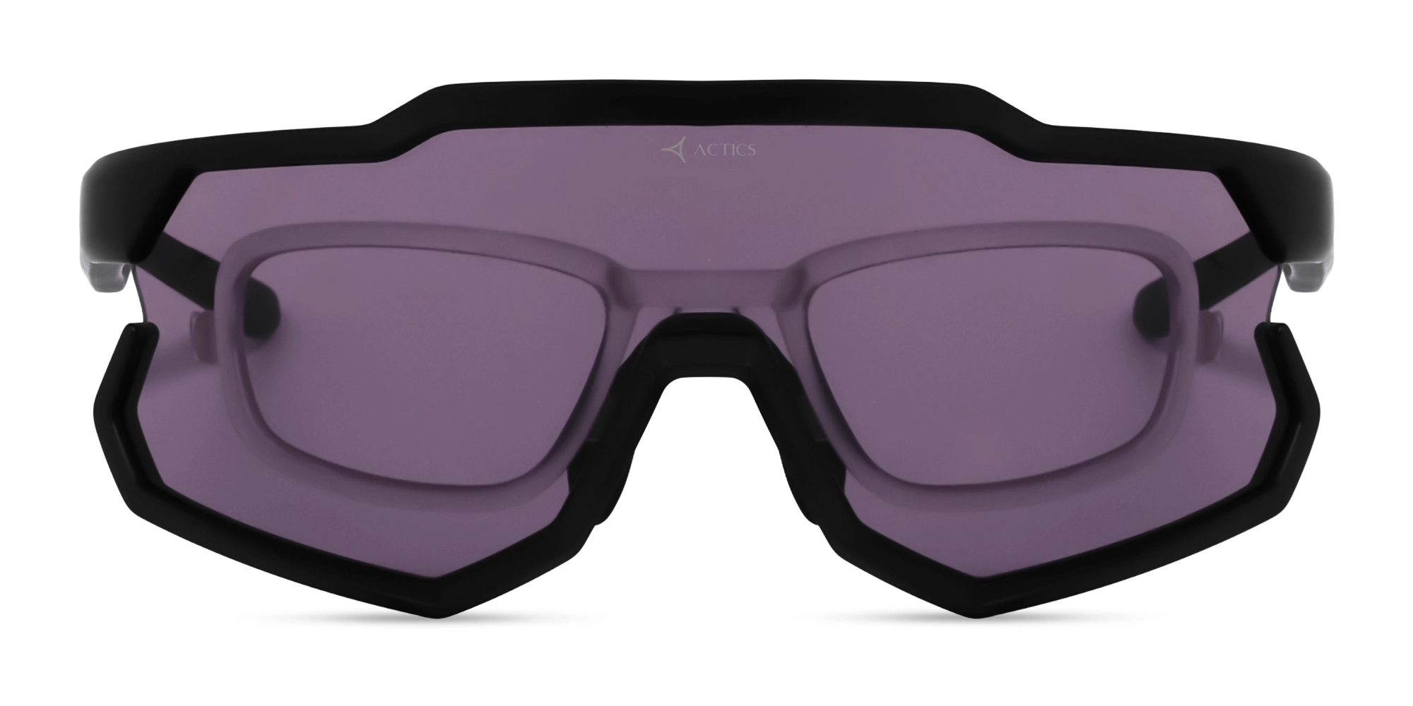 Matte Black Cycling Glasses With Prescription Inserts-7