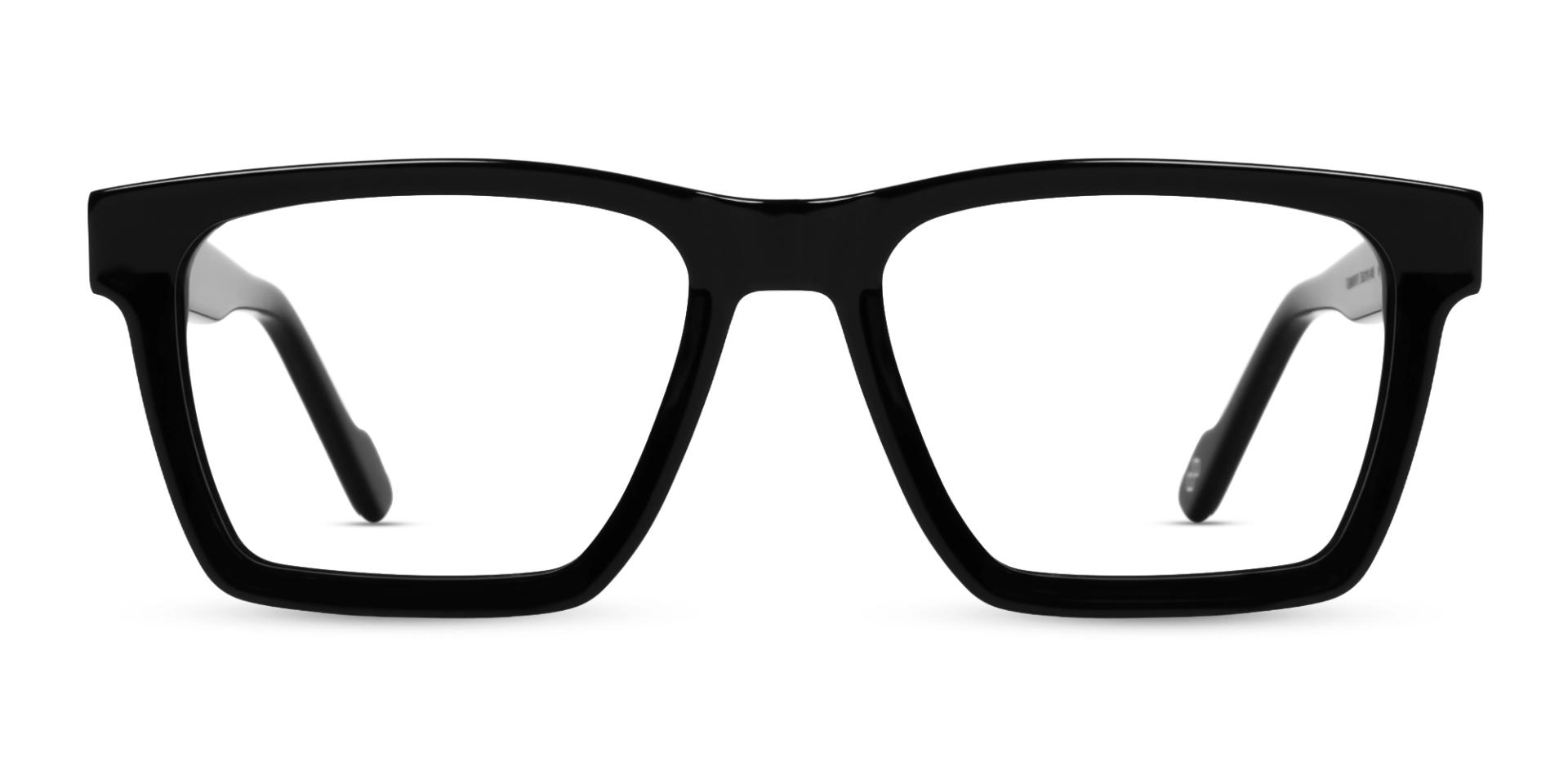 Black Square Acetate Fullrim Glasses Black Square Acetate Fullrim Glasses