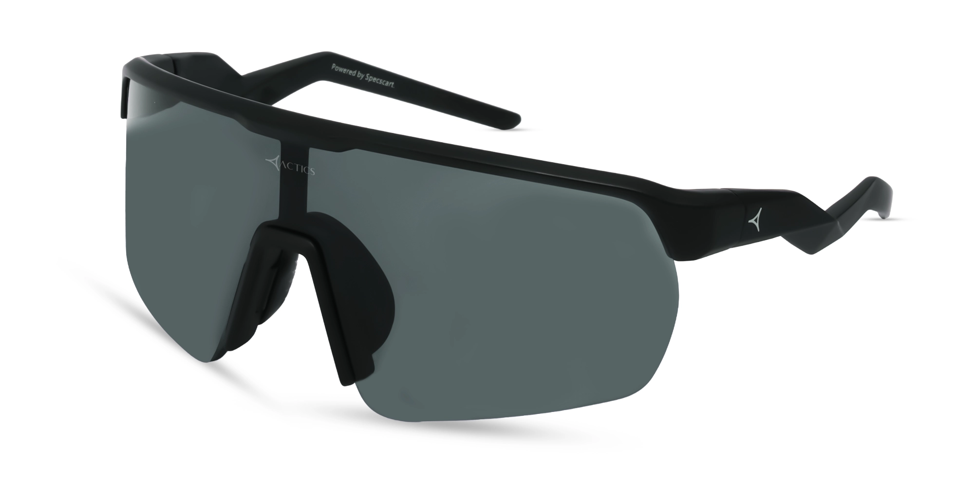 Matte Black Sports Sunglasses With Prescription-3