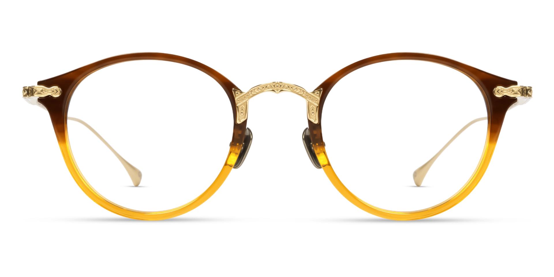Nutmeg & Ochre Ombre Glasses With Nose Pad