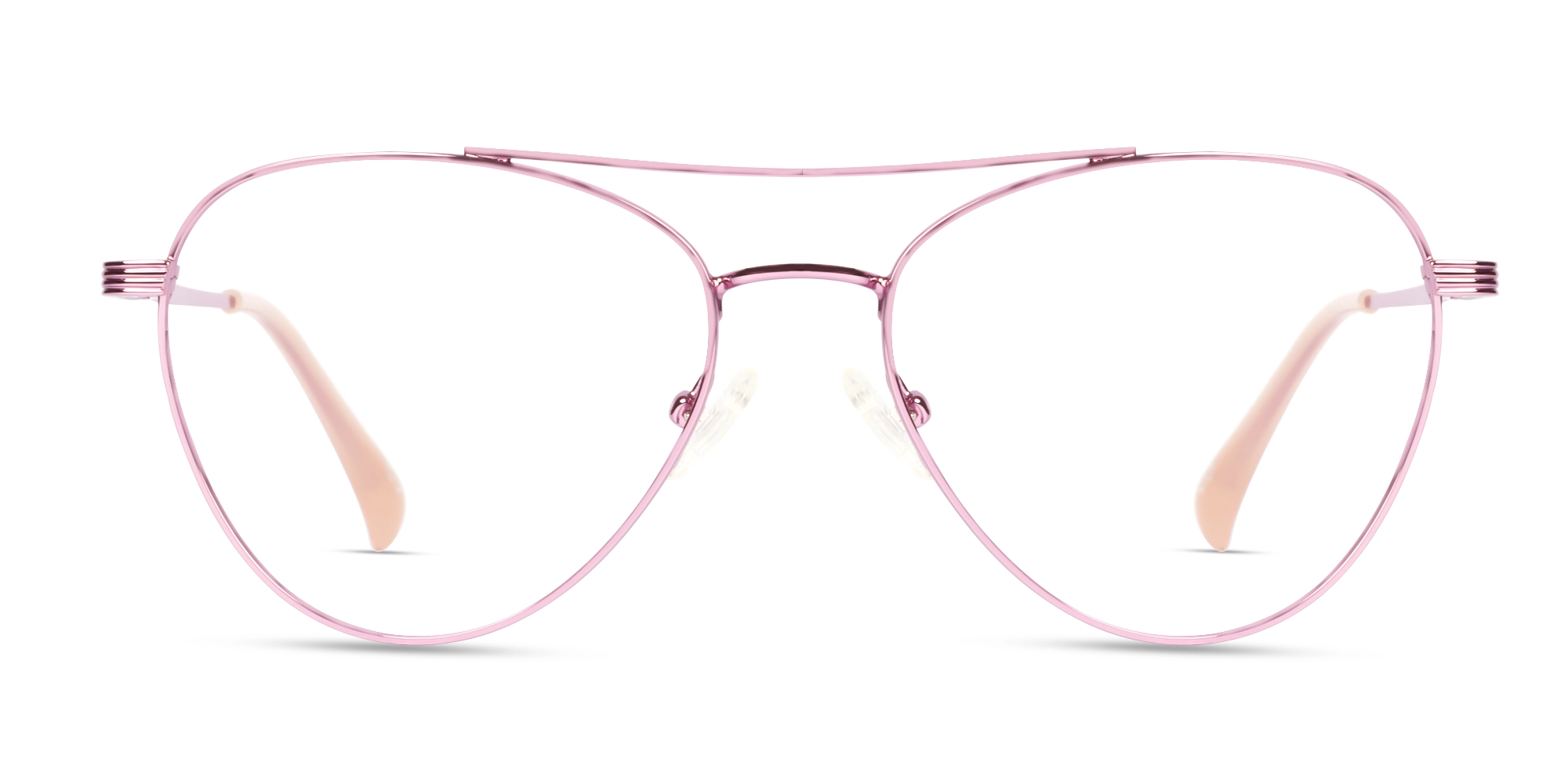 Rose Gold Pilot Fullrim Glasses-1