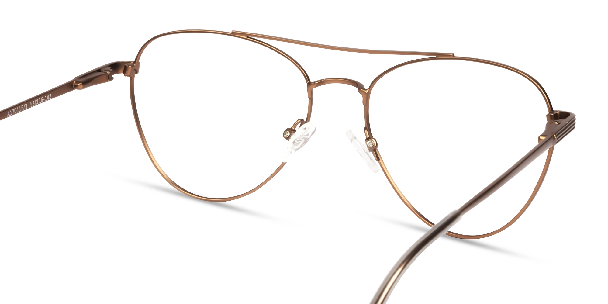 Copper Brown Pilot Metal Glasses-4