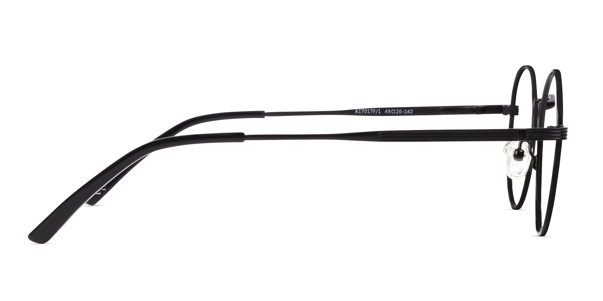 Black Round Glasses With Nose Pad-3