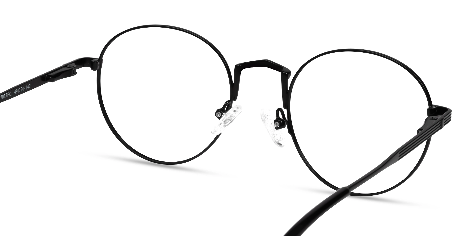 Black Round Glasses With Nose Pad-4