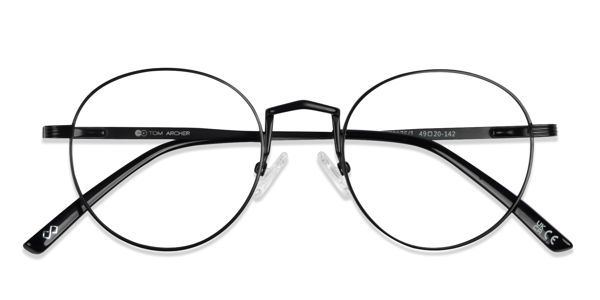 Black Round Glasses With Nose Pad-5