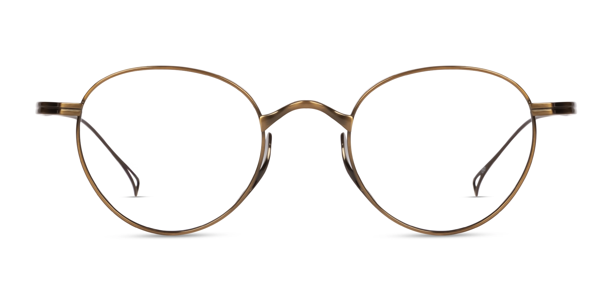 Vintage Gold Oval Round Metal Glasses-1 Vintage Gold Oval Round Metal Glasses-1