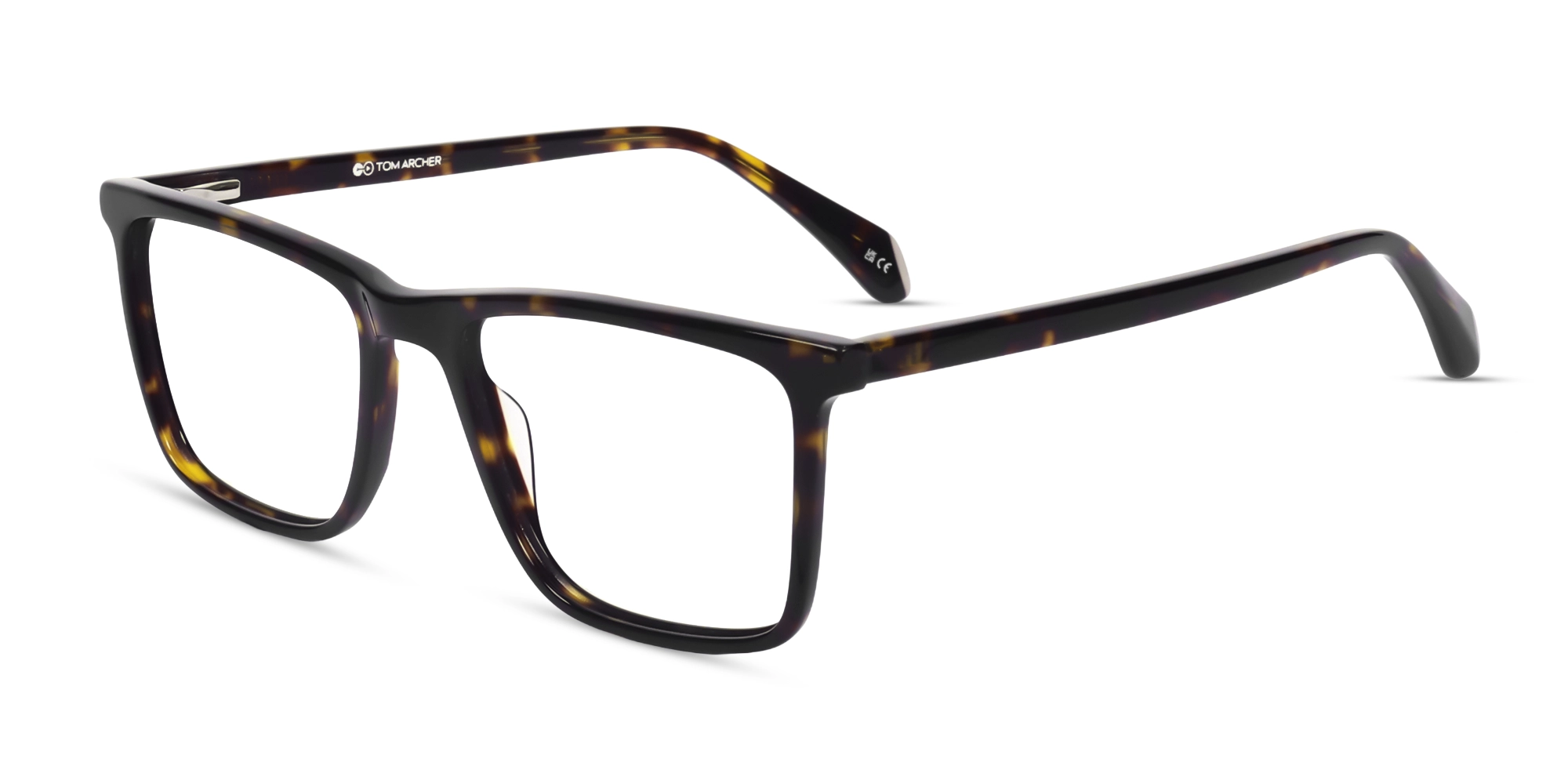 Dark Tortoise Unisex Square Spring Hinge Eyeglasses-3 Dark Tortoise Unisex Square Spring Hinge Eyeglasses-3