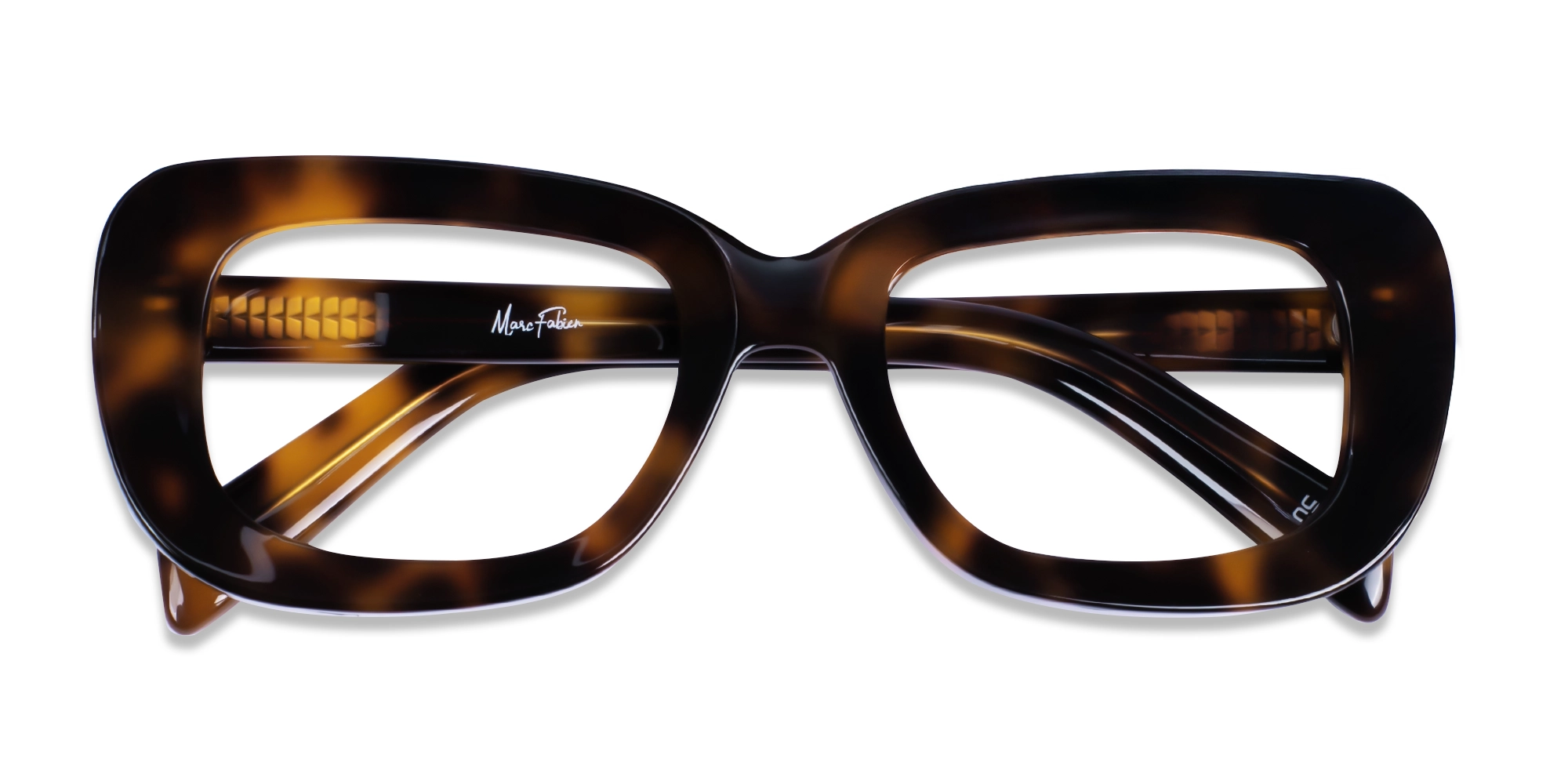 Dark Tortoise Oversized Full-Rim Glasses