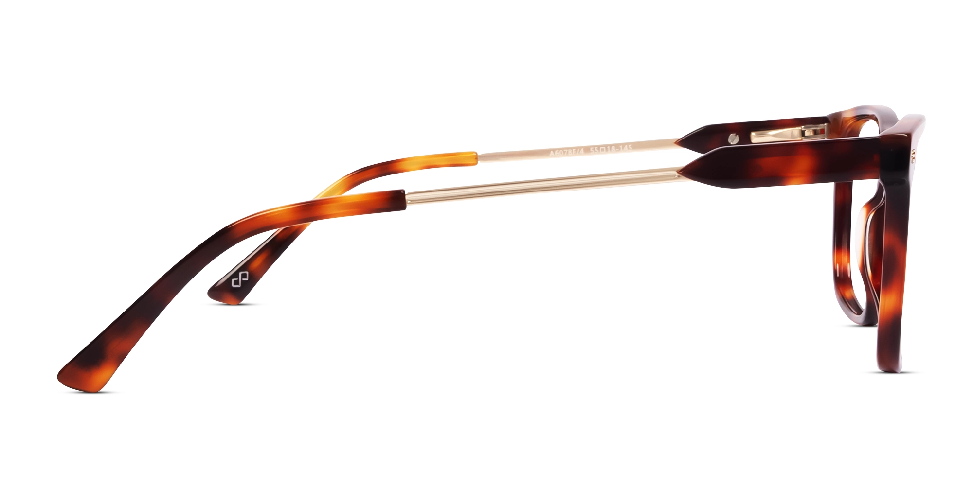 Tortoise Rectangular Flat-top Glasses-4