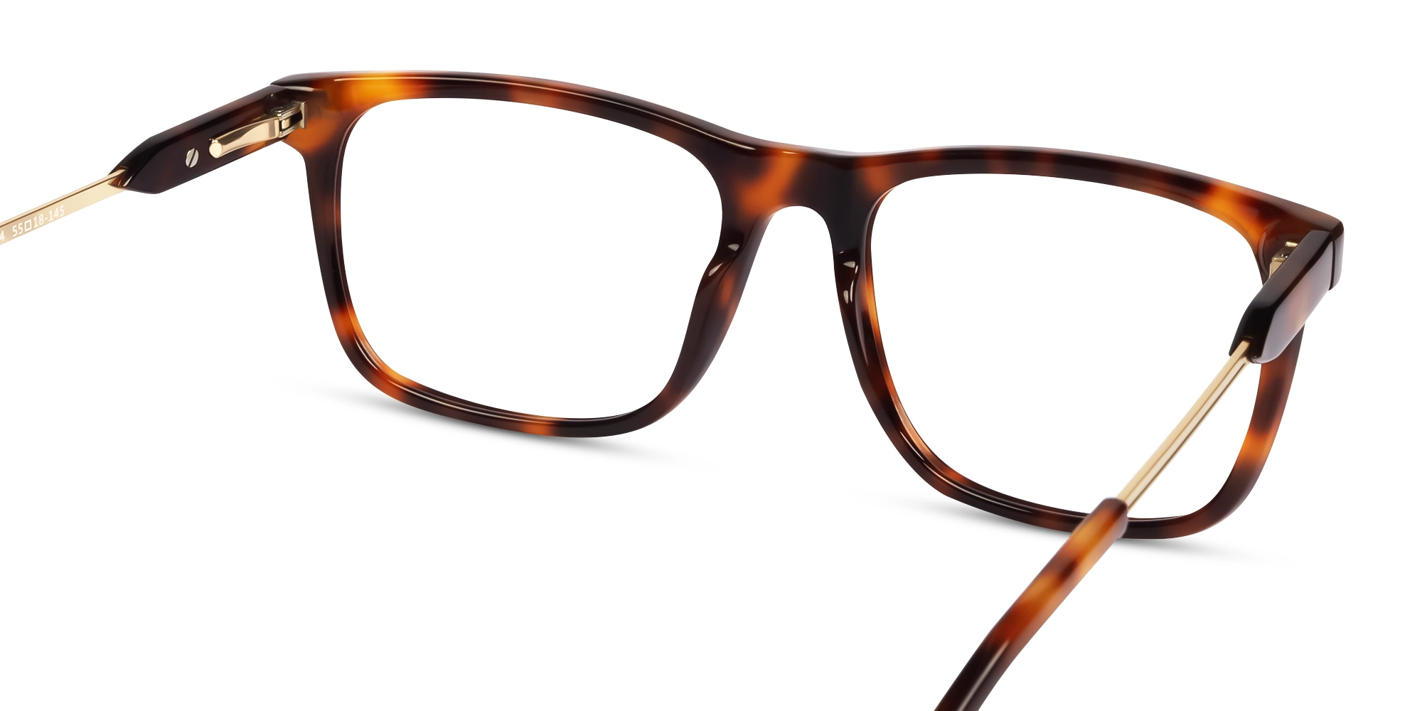 Tortoise Rectangular Flat-top Glasses-5