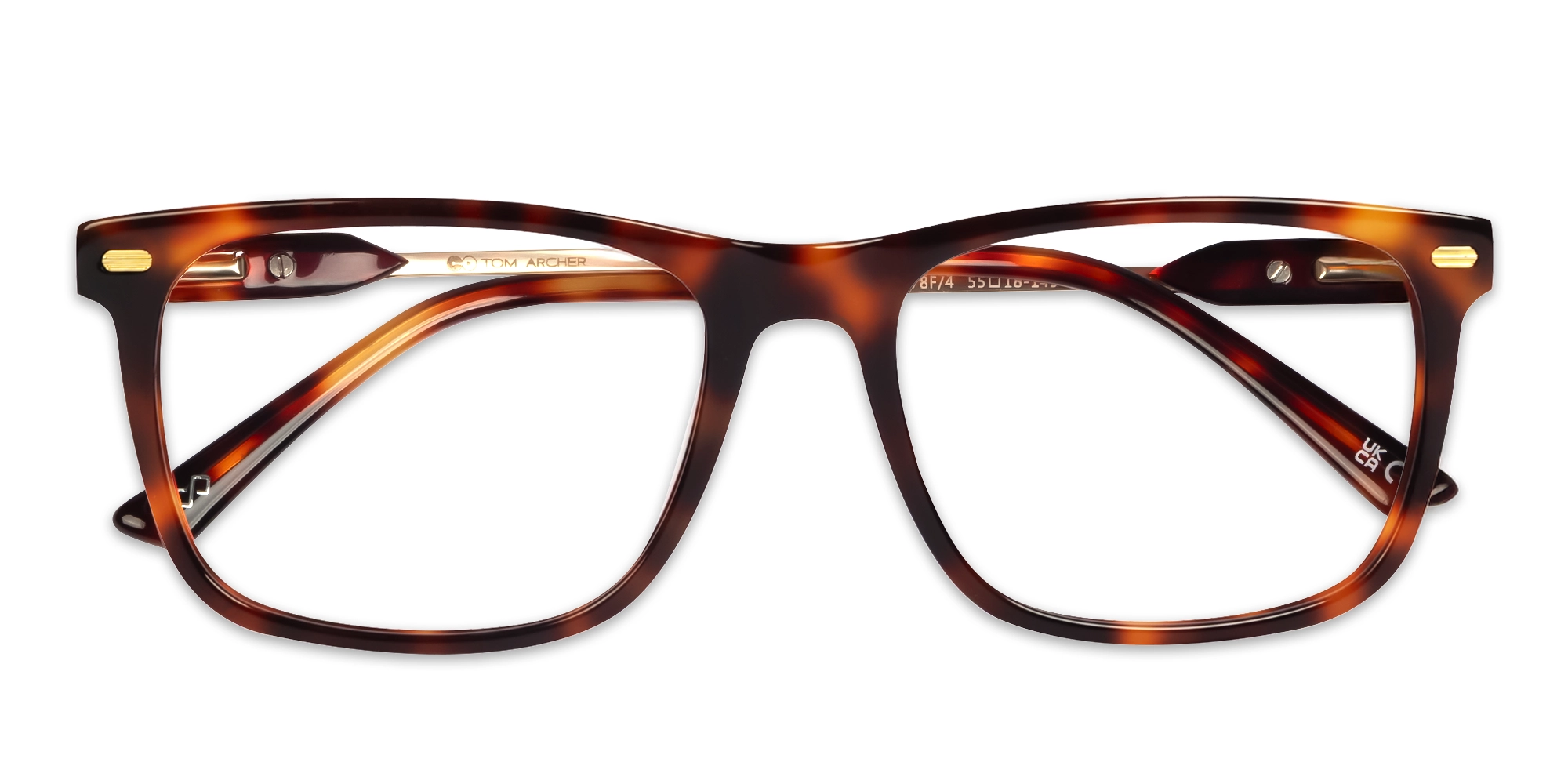 Tortoise Rectangular Flat-top Glasses-6