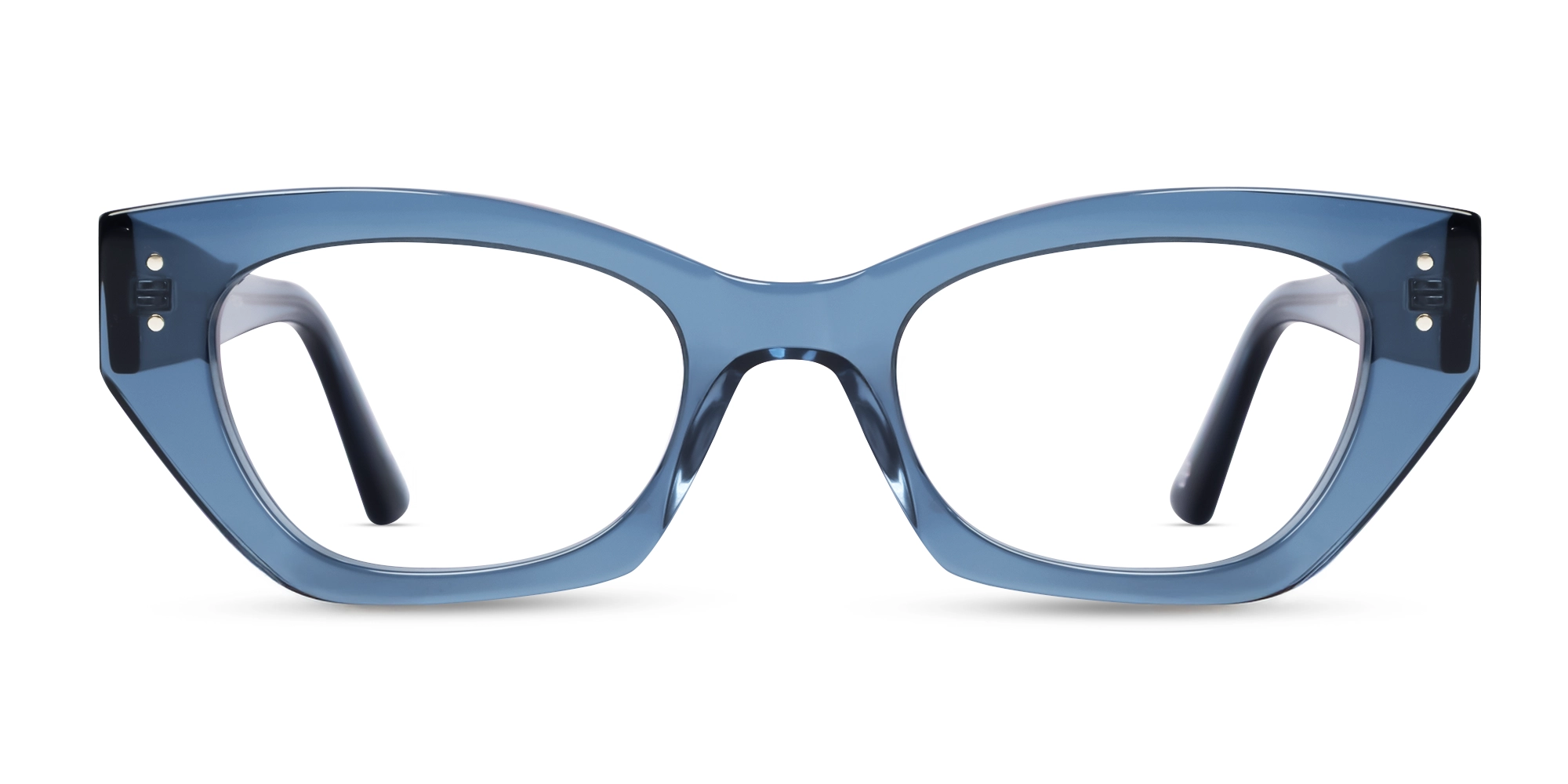 Crystal Denim Blue Fullrim Acetate Glasses Crystal Denim Blue Fullrim Acetate Glasses