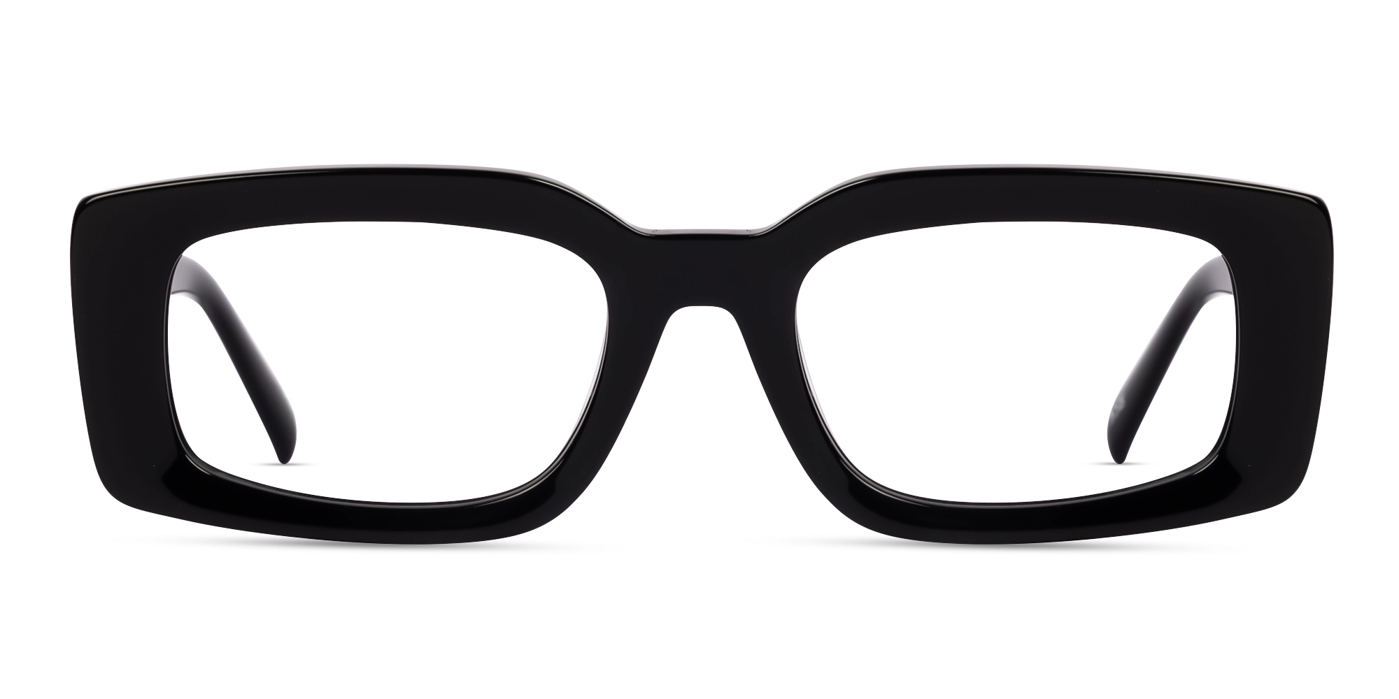 Black Thick Oversized Rectangular Glasses