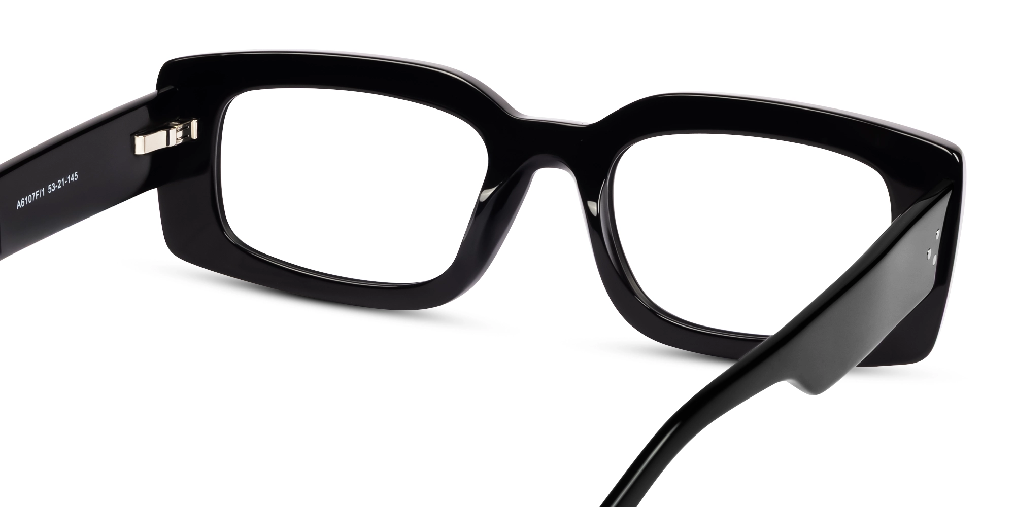 Black Thick Oversized Rectangular Glasses