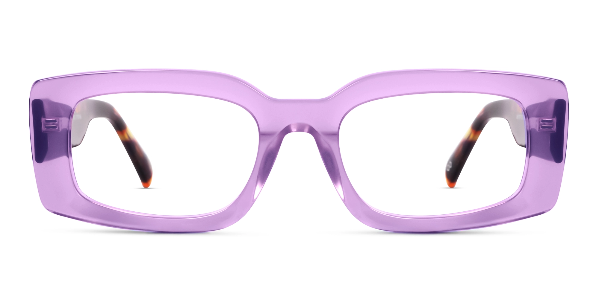 Crystal Wisteria Thick Oversized Rectangular Glasses Crystal Wisteria Thick Oversized Rectangular Glasses