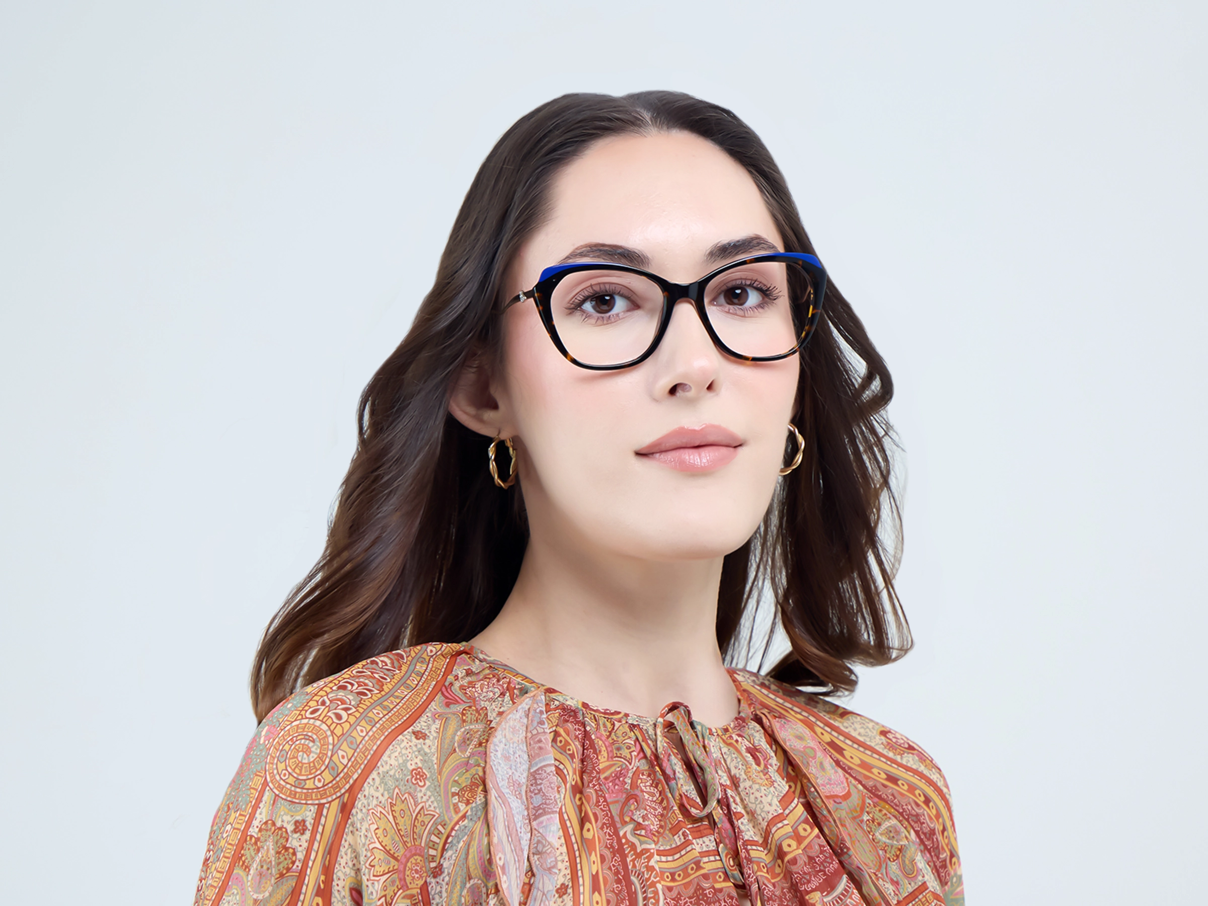 Dark Tortoise Butterfly Fullrim Acetate Glasses-11