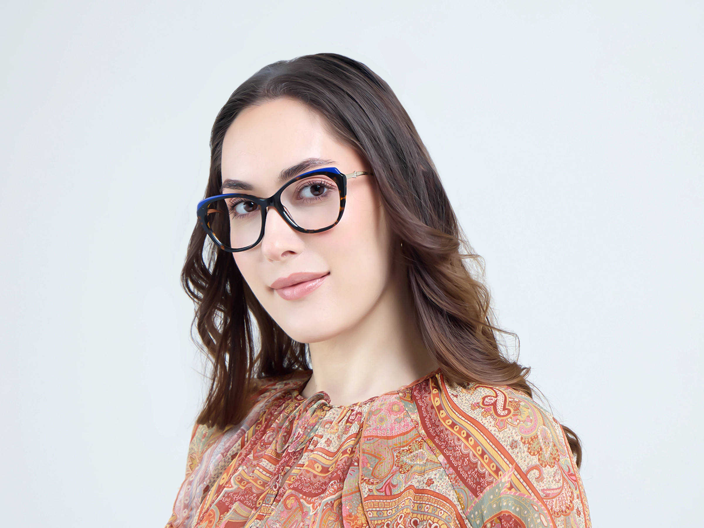 Dark Tortoise Butterfly Fullrim Acetate Glasses-13