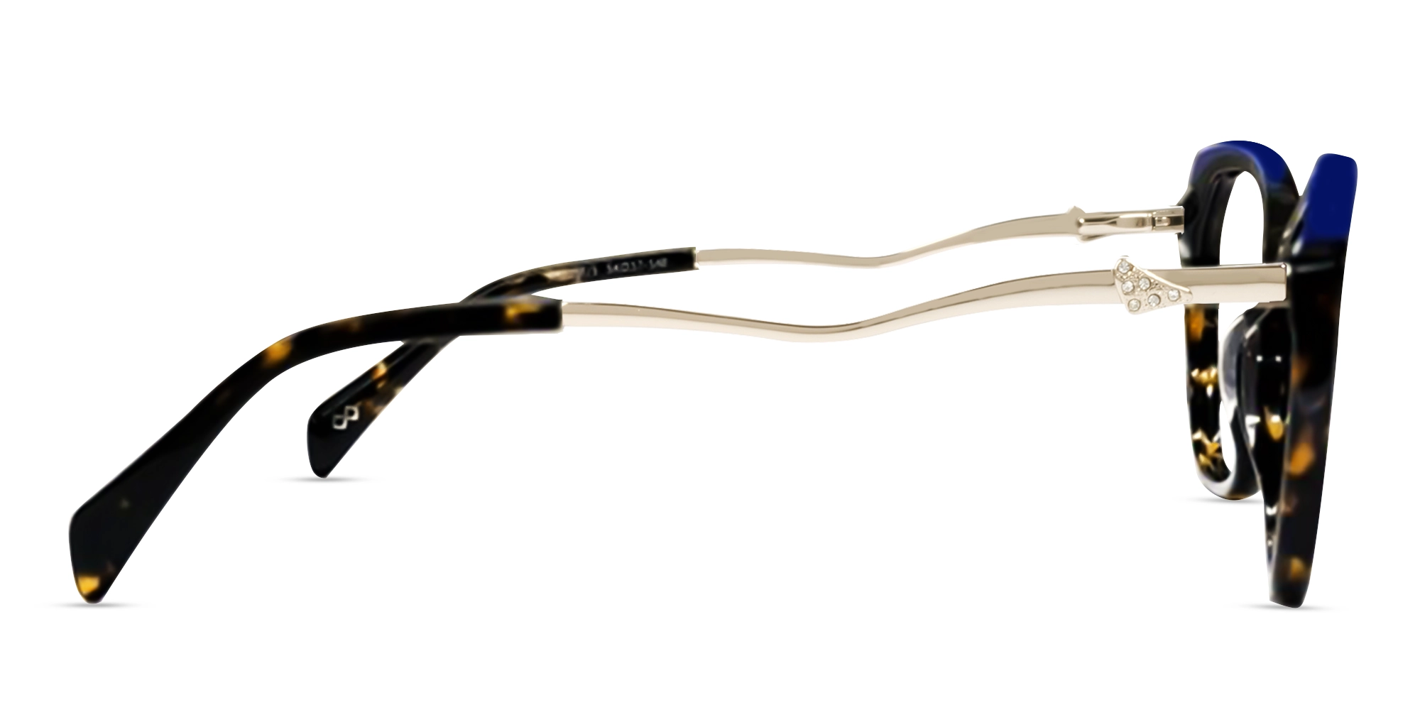 Dark Tortoise Butterfly Fullrim Acetate Glasses-4