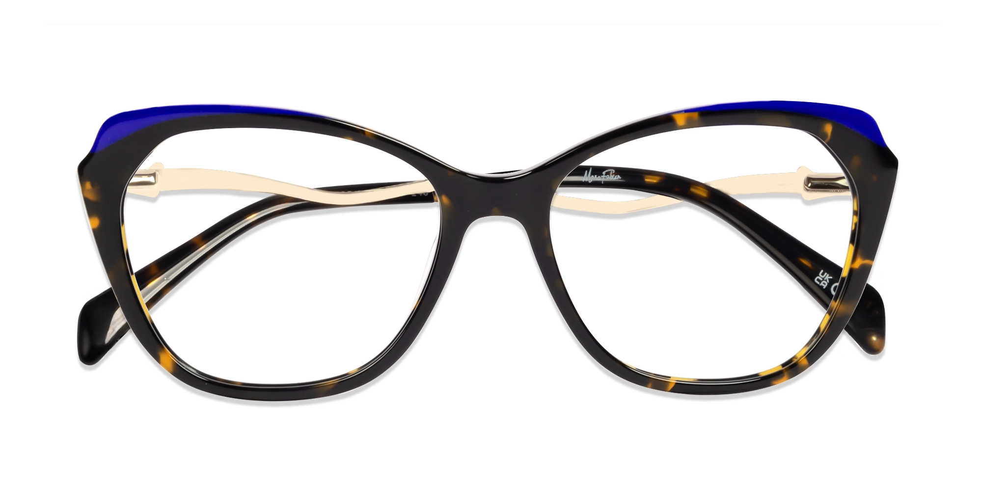 Dark Tortoise Butterfly Fullrim Acetate Glasses-6