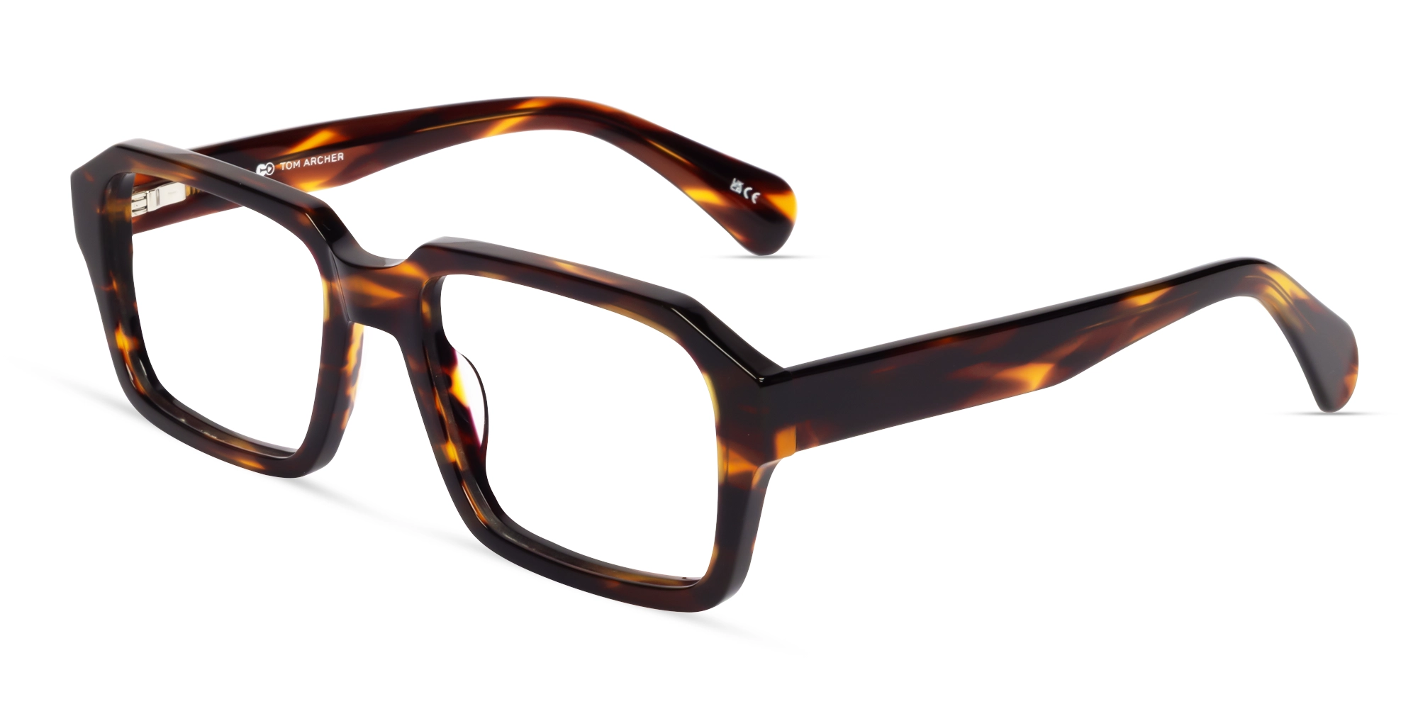 Textured Brown Acetate Full-Rim Glasses-2 Textured Brown Acetate Full-Rim Glasses-2