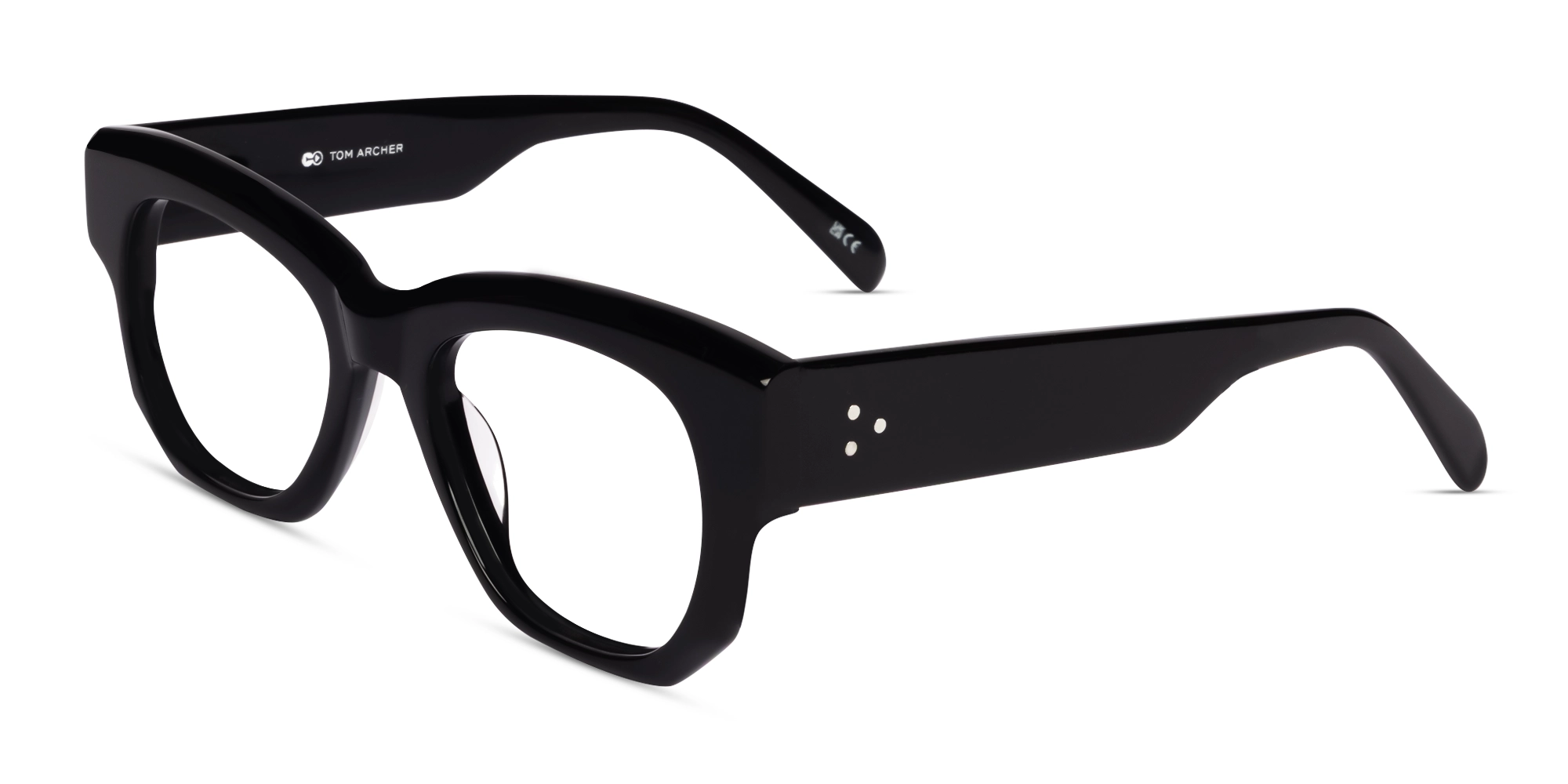 Thick Black Fullrim Acetate Glasses