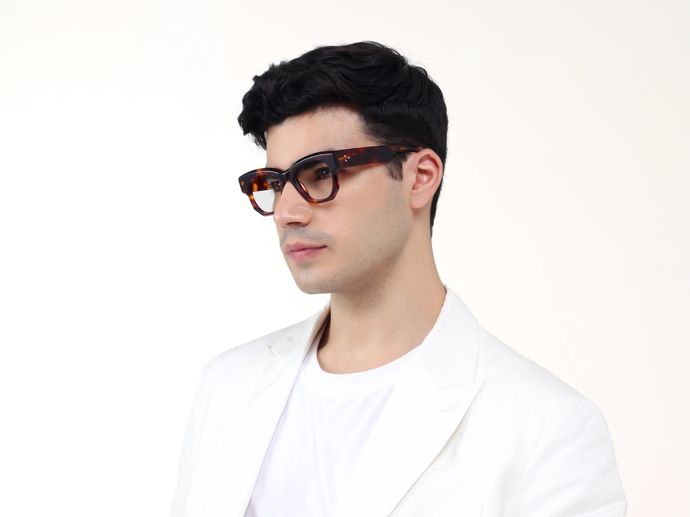 Thick Tortoise Fullrim Acetate Glasses