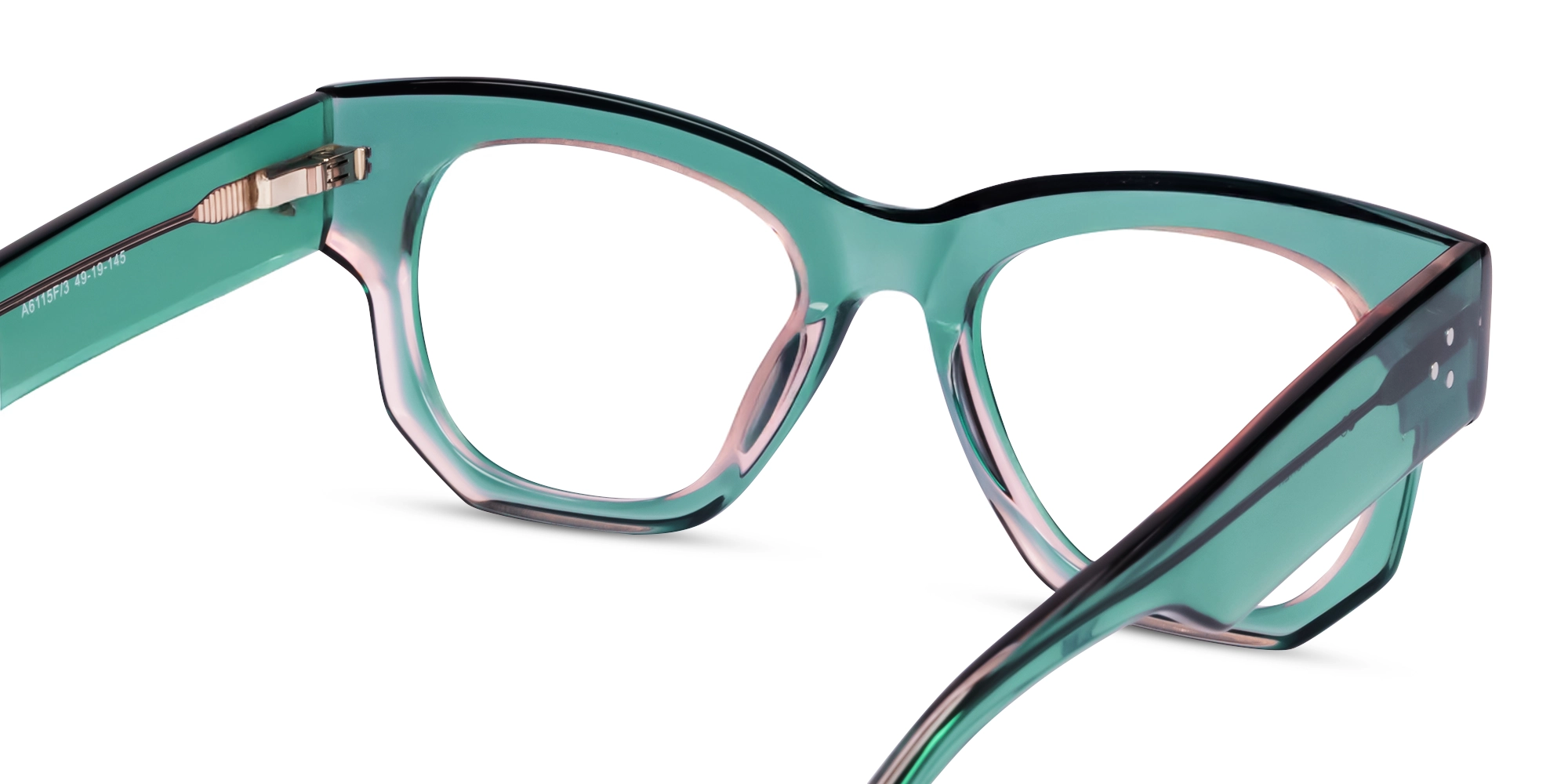Crystal Acorn Cateye Fullrim Glasses