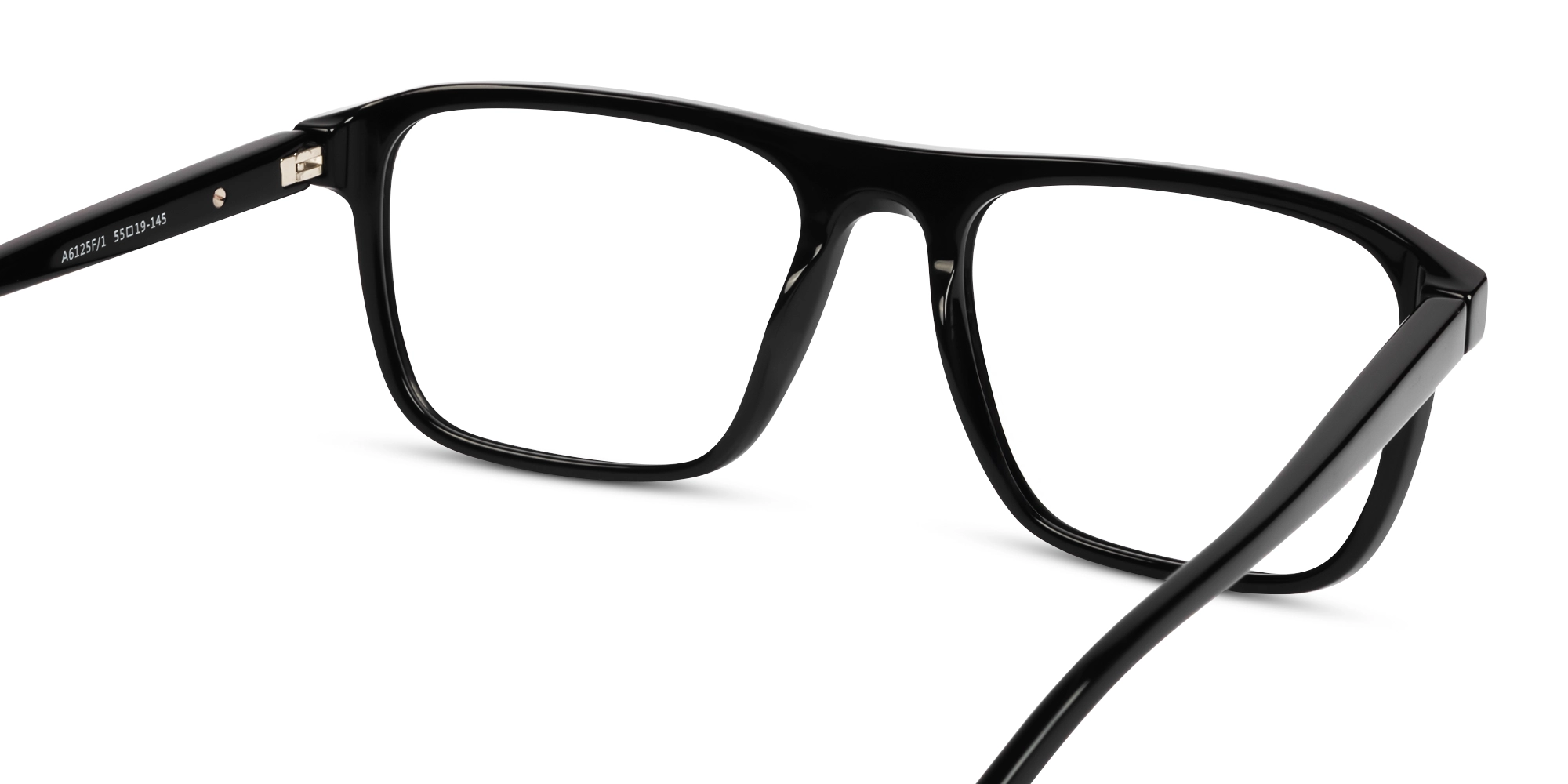 Black Rectangle Pilot Flat-top Glasses-4