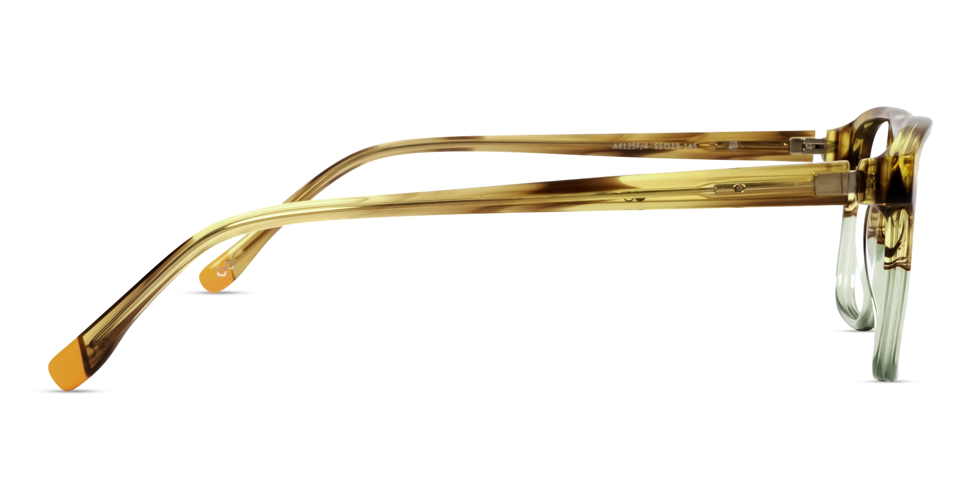 Champagne Gold & Brown Keyhole Bridge Glasses-3