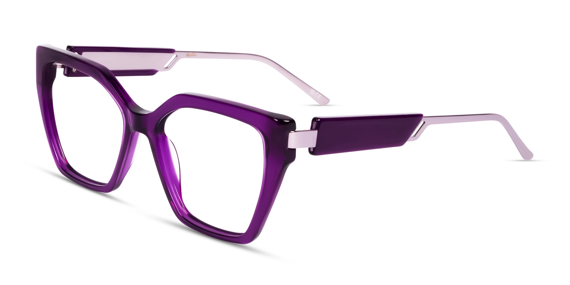 Crystal Purple Cateye Fullrim Glasses-3 Crystal Purple Cateye Fullrim Glasses-3