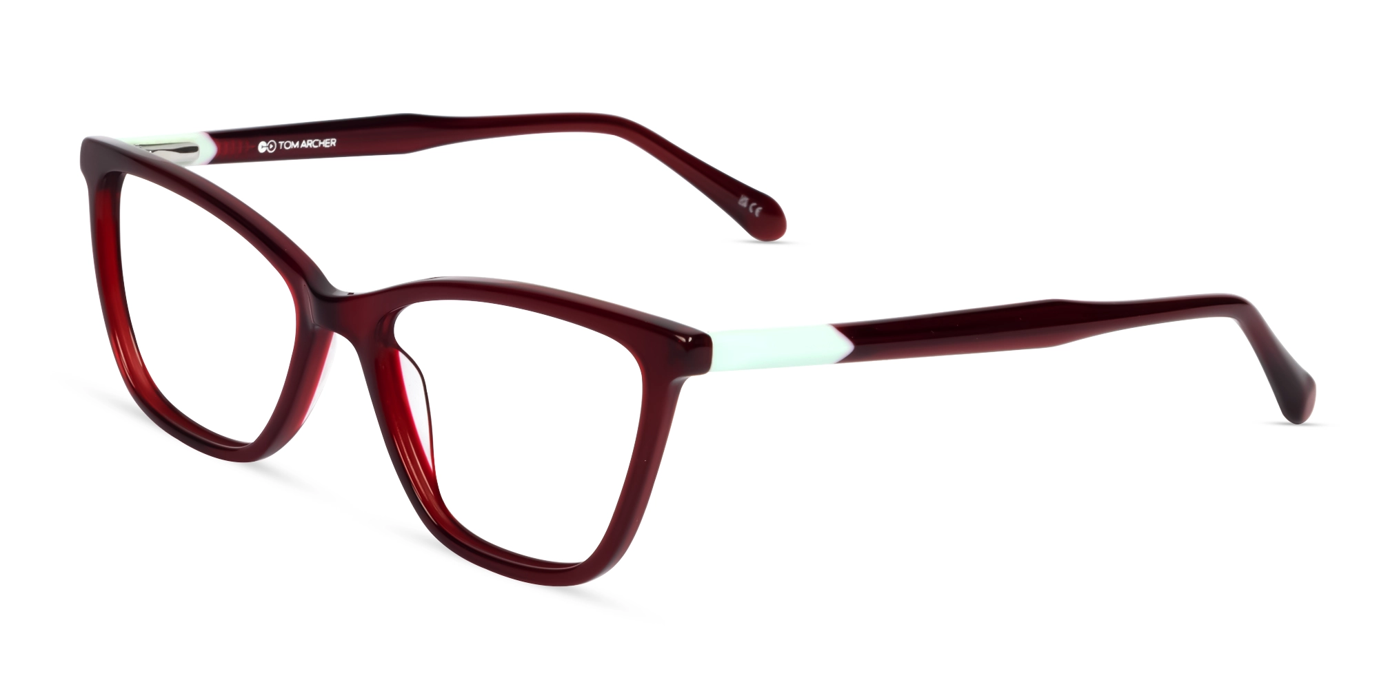 Dark Red Cat Eye Acetate Fullrim Small Frames Dark Red Cat Eye Acetate Fullrim Small Frames