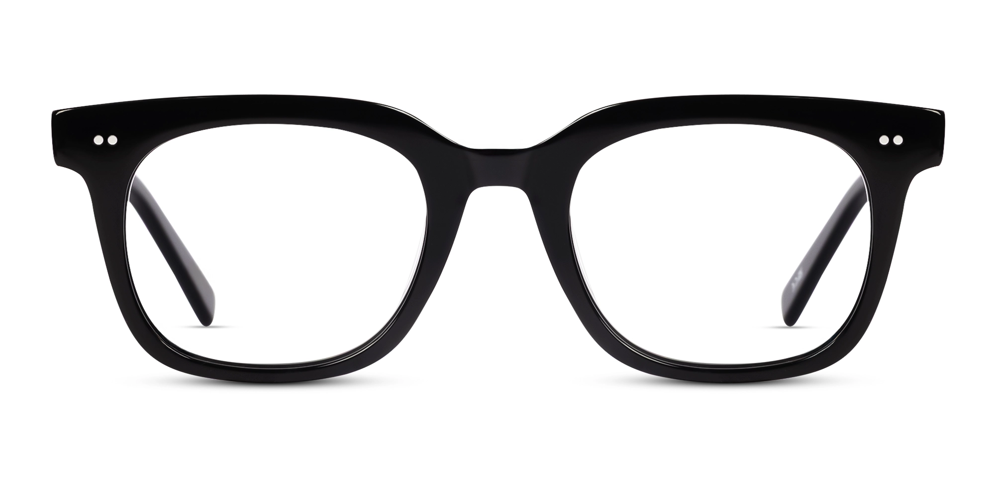 Black Square Acetate Full-Rim Glasses-1 Black Square Acetate Full-Rim Glasses-1