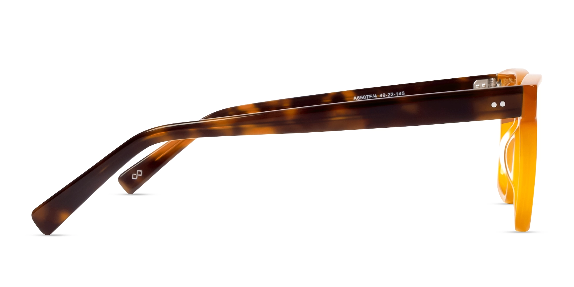 Ochre Gold Square Full-Rim Glasses-4