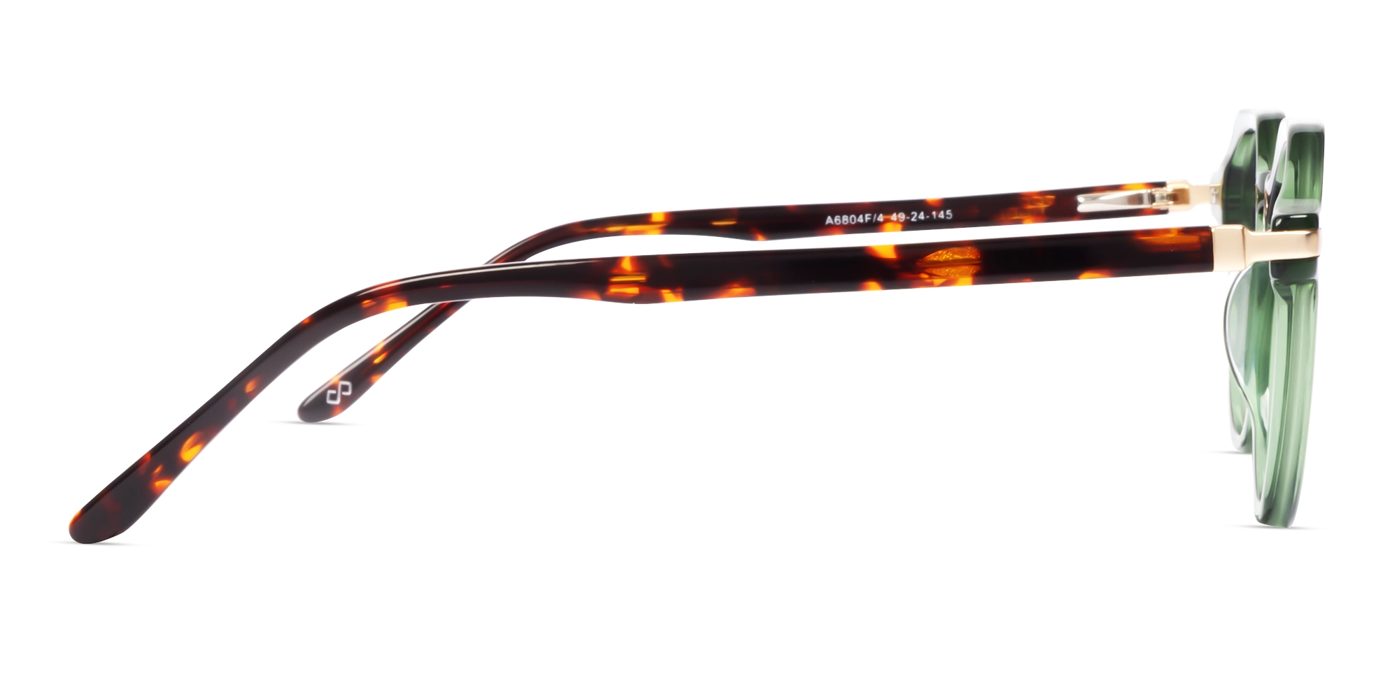 Crystal Pickle Green Round Glasses-3